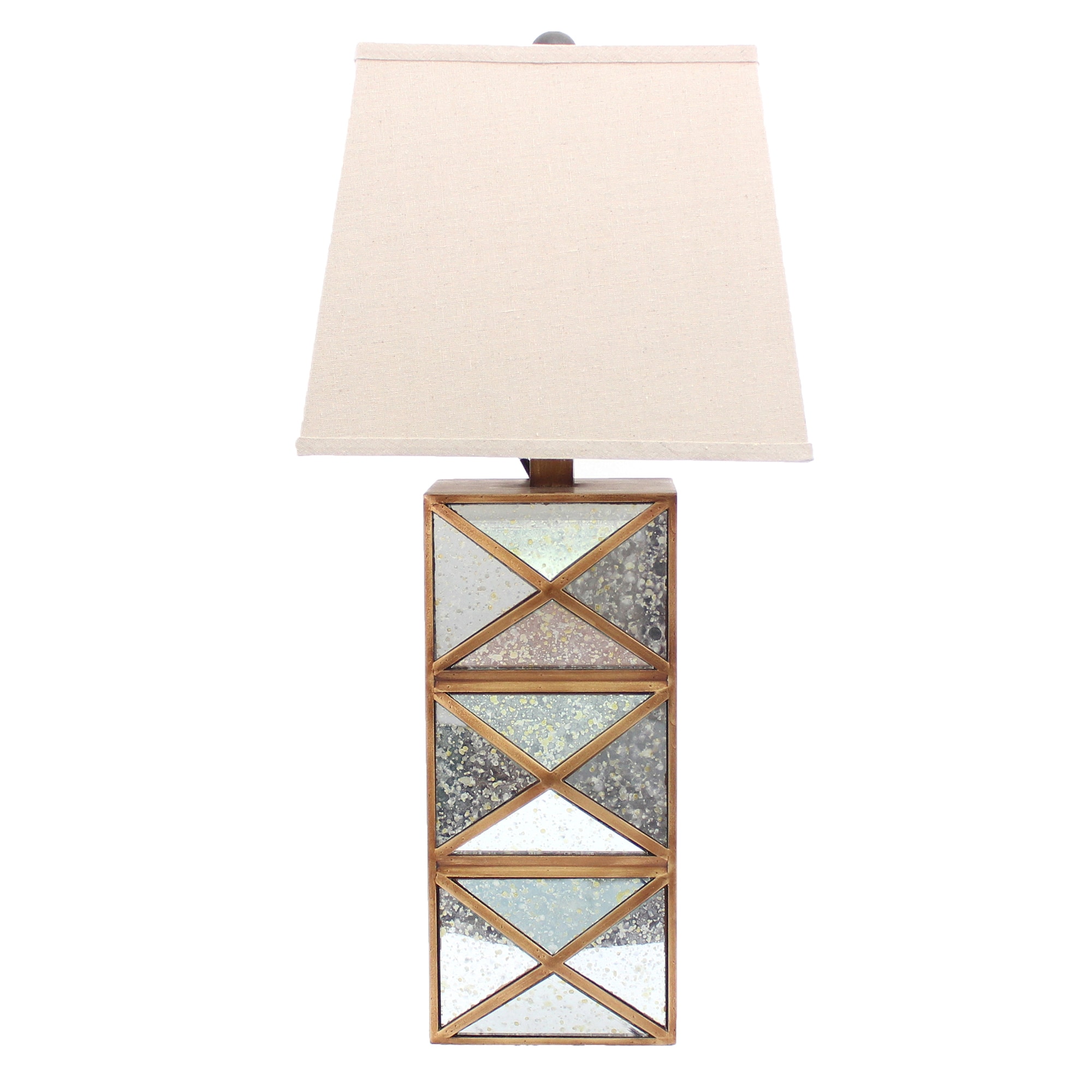 Benzara BM217246 27-in Multicolor LED Table Lamp with Fabric Shade