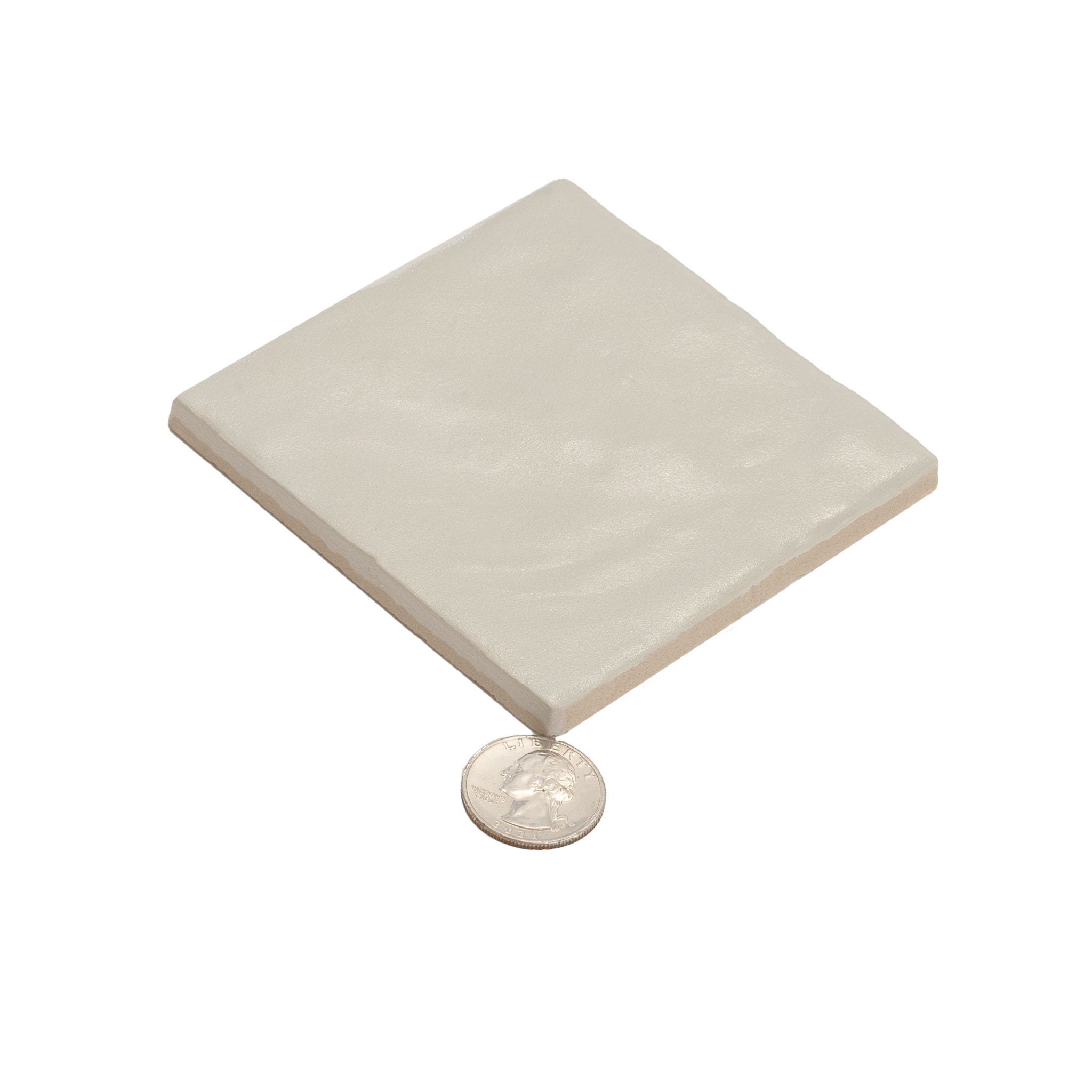 Duchess Glossy Beige Ceramic 4" x 4" Square Wall Tile