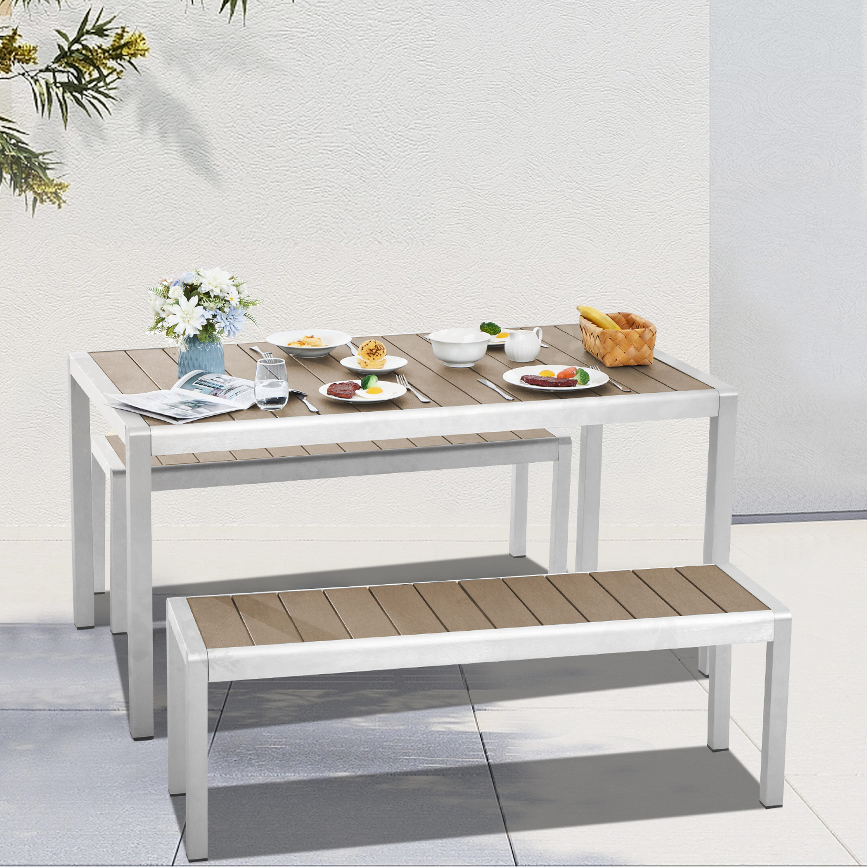 JEAREY YMLZCZ3JT-BROWN Patio-Dining-Sets - View #2