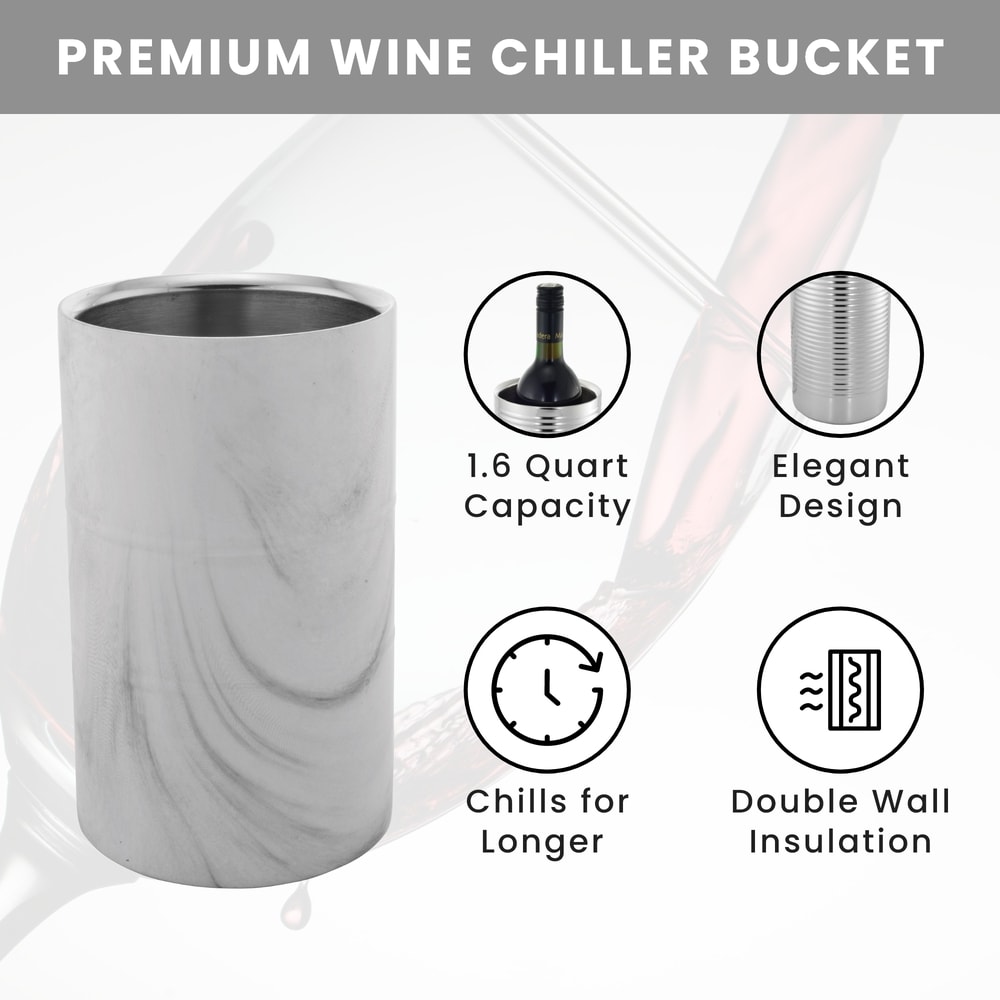 White Marble Wine Chiller – Be Home