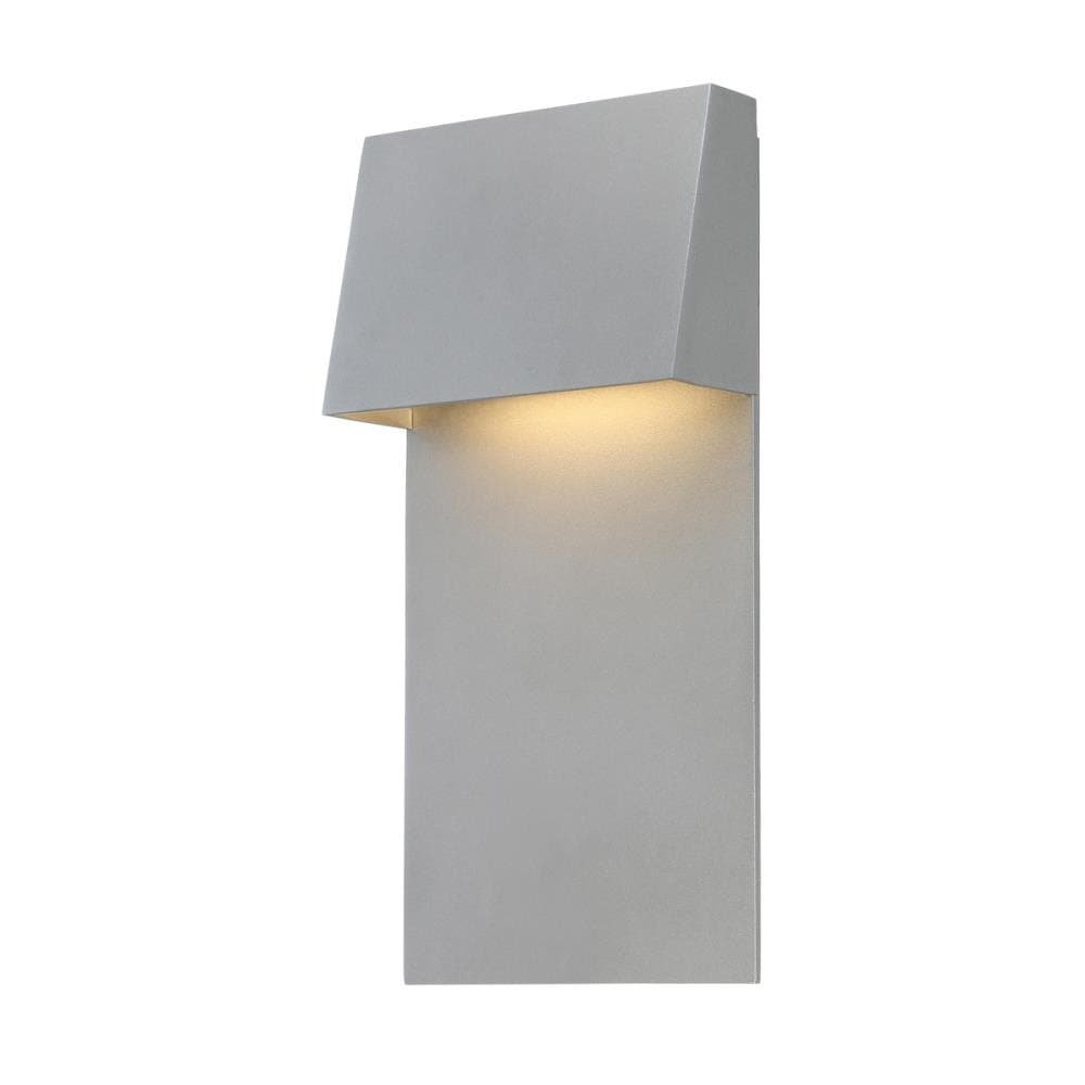 dweLED WS-W53614-GH Zealous 1 -Light 14-in H Matte Gray Hardwired Dark Sky Integrated LED Outdoor Wall Light