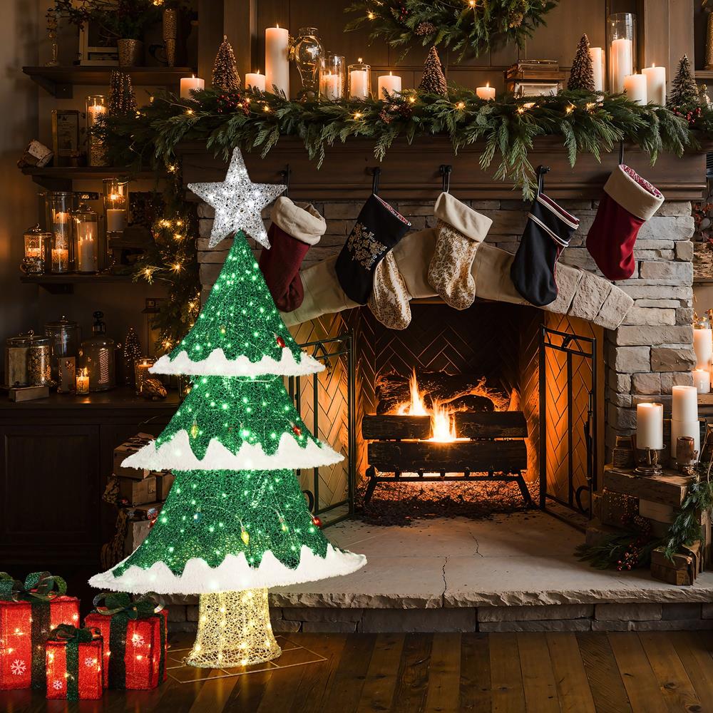 LuxenHome WHHD2075 Artificial-Christmas-Trees - View #2