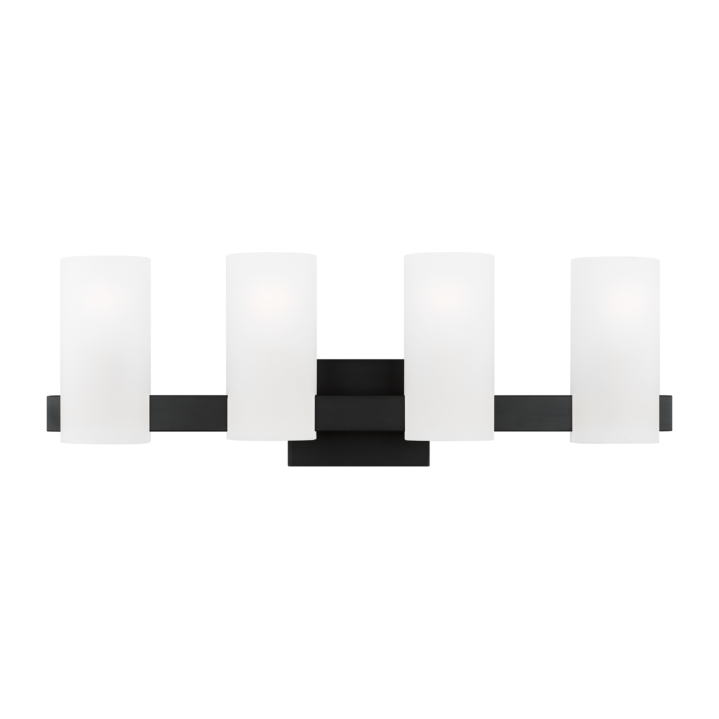 Scott Living DJV1104MBK Rhode 27-in 4 -Light Black Modern/contemporary Vanity light