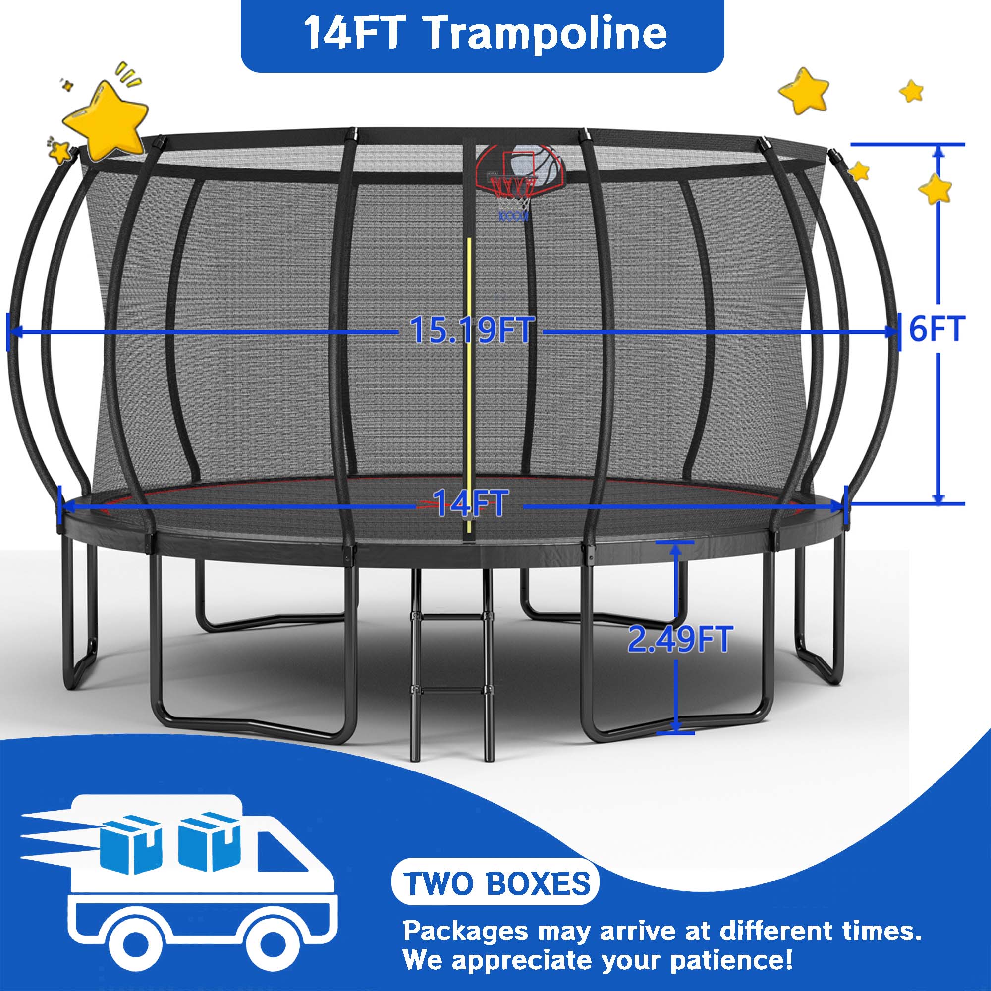 Fun Orange FUN25BC02 trampolines - View #7