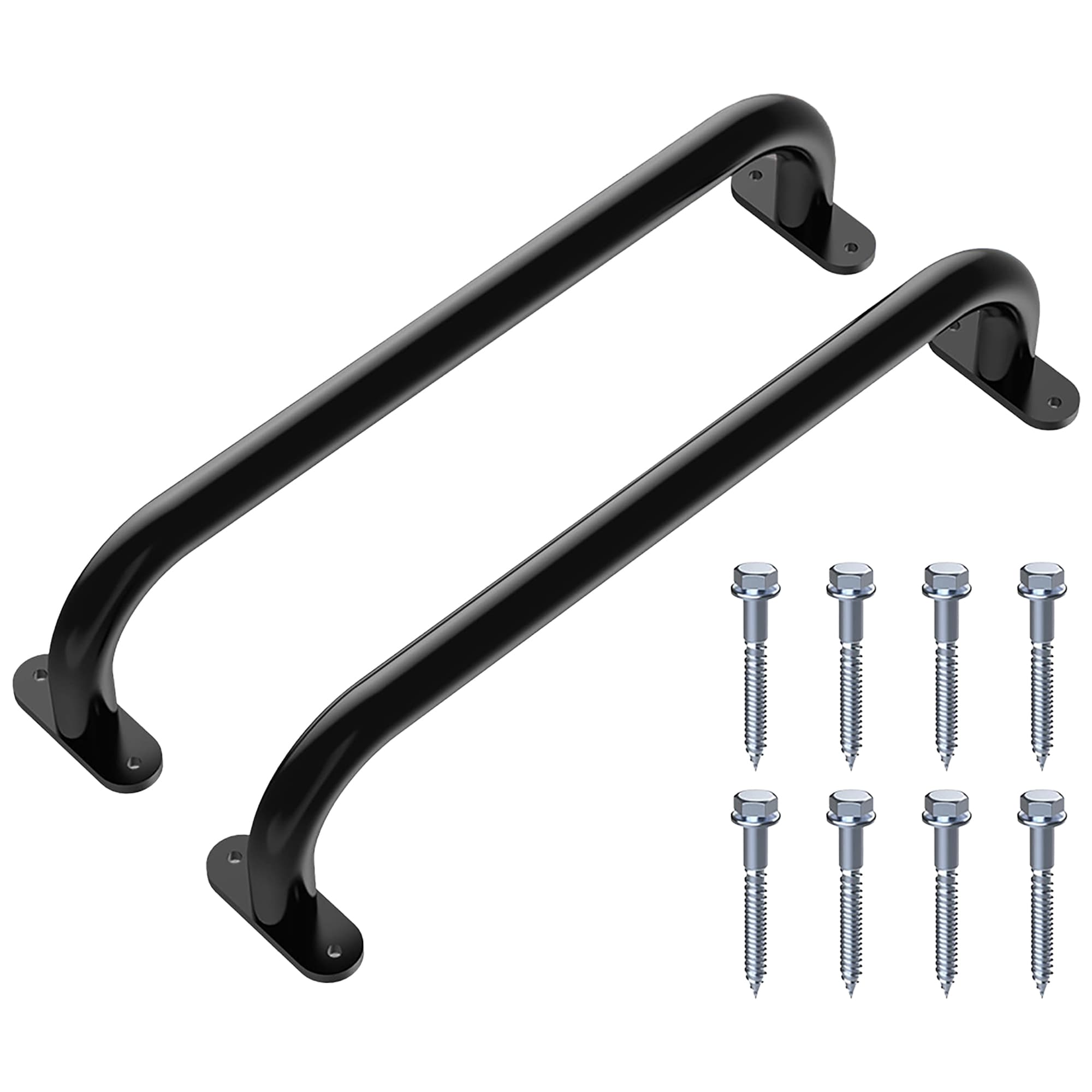 Etokfoks  Playground Grab Handles Black 2 Pack 17 in Safety Handles for Kids Indoor and Outdoor Play Equipment