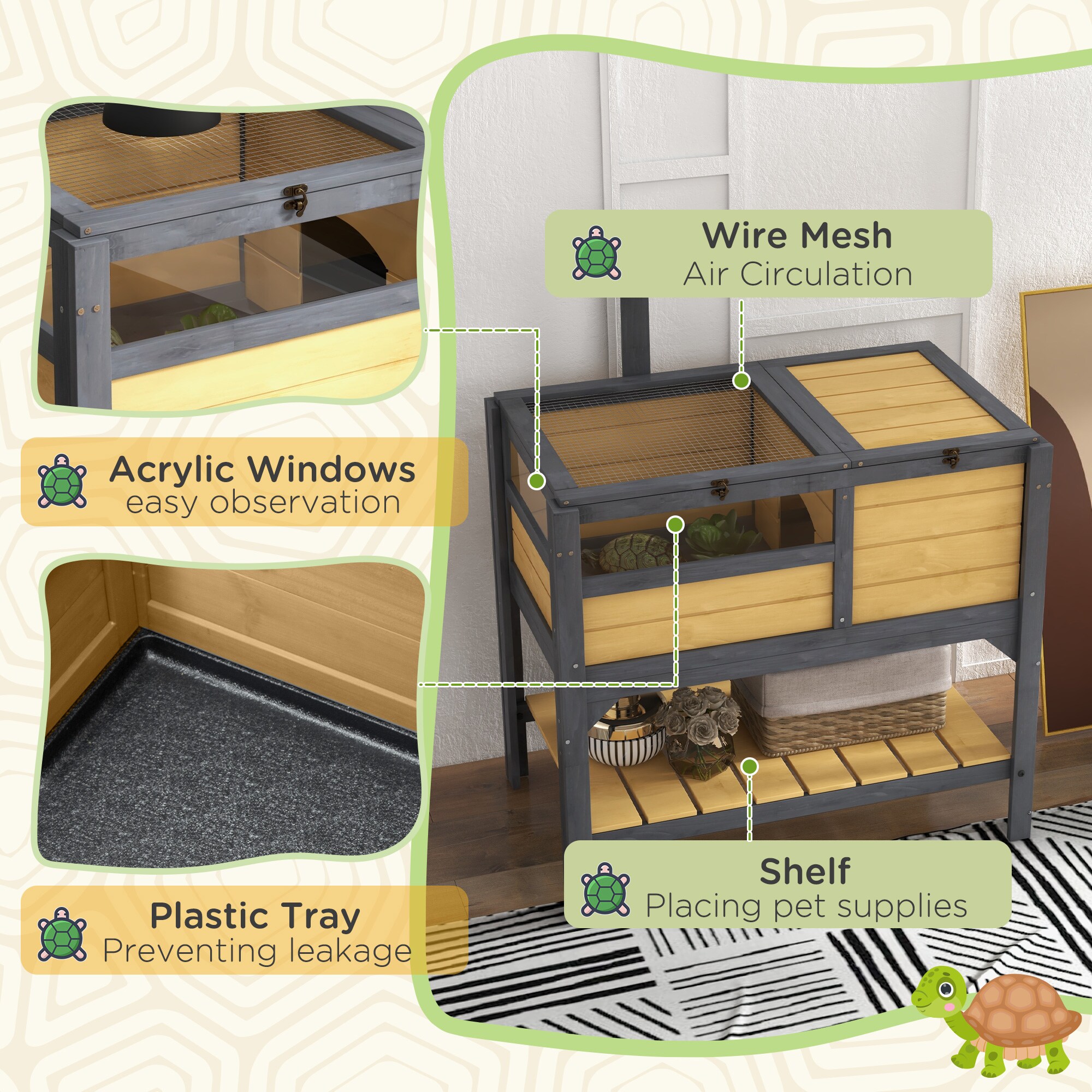 Tatayosi P-DJ-130641 Chicken-Coops-Rabbit-Hutches - View #2