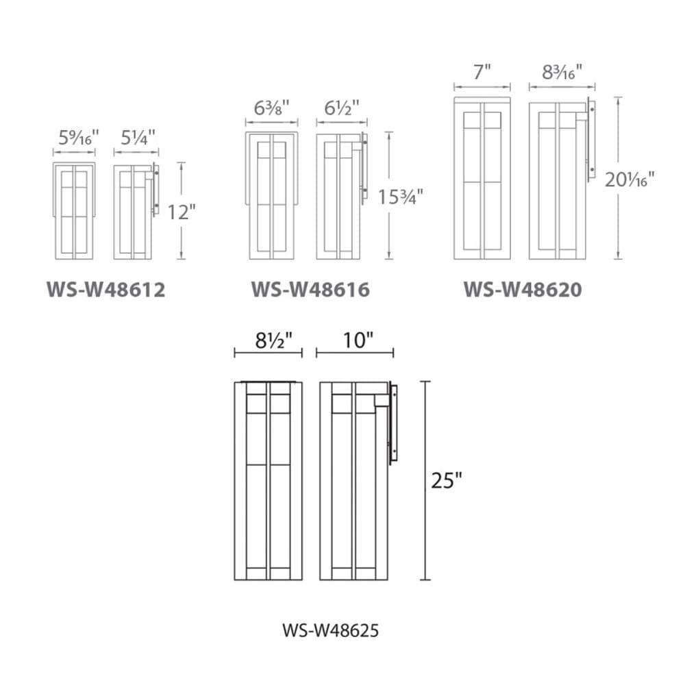 dweLED WS-W48620-BZ Outdoor-Wall-Lighting - View #2