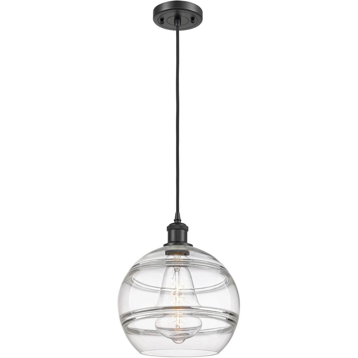  516-1P-BK-G556-10CL Ballston Rochester Mini Pendant Matte Black
