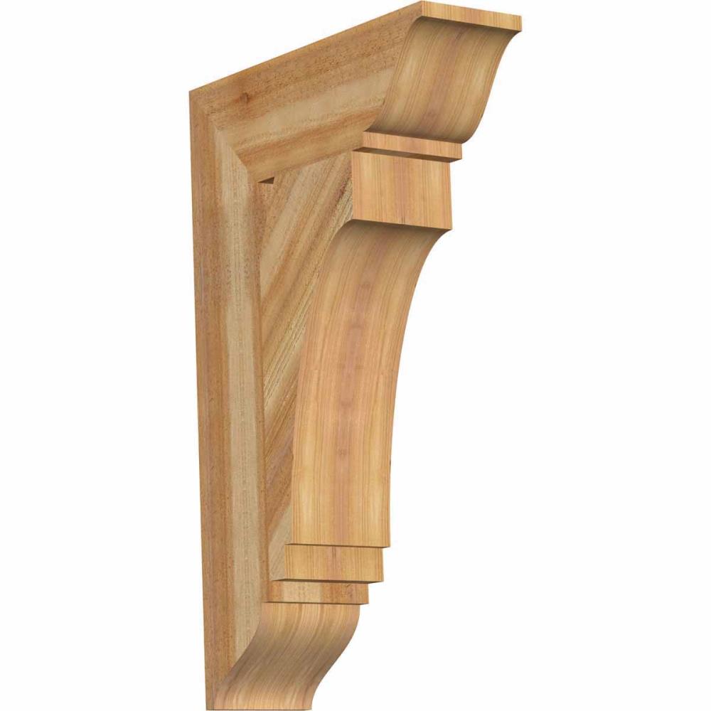 Ekena Millwork BKT06X20X32IMP01RWR Imperial traditional rough sawn 6-in x 20-in x 32-in Western red cedar Brown Wood Standard bracket