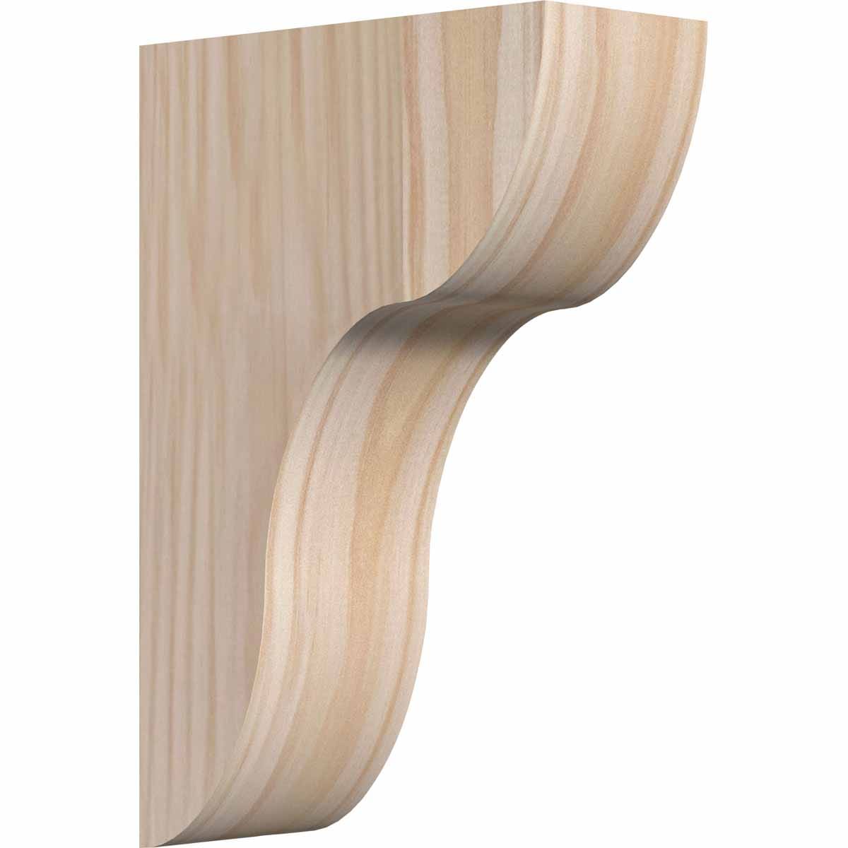 Ekena Millwork COR04X08X12CAR00SDF 3.5-in x 8-in x 12-in Carmel Unfinished Douglas fir Wood Paintable/Stainable Corbel
