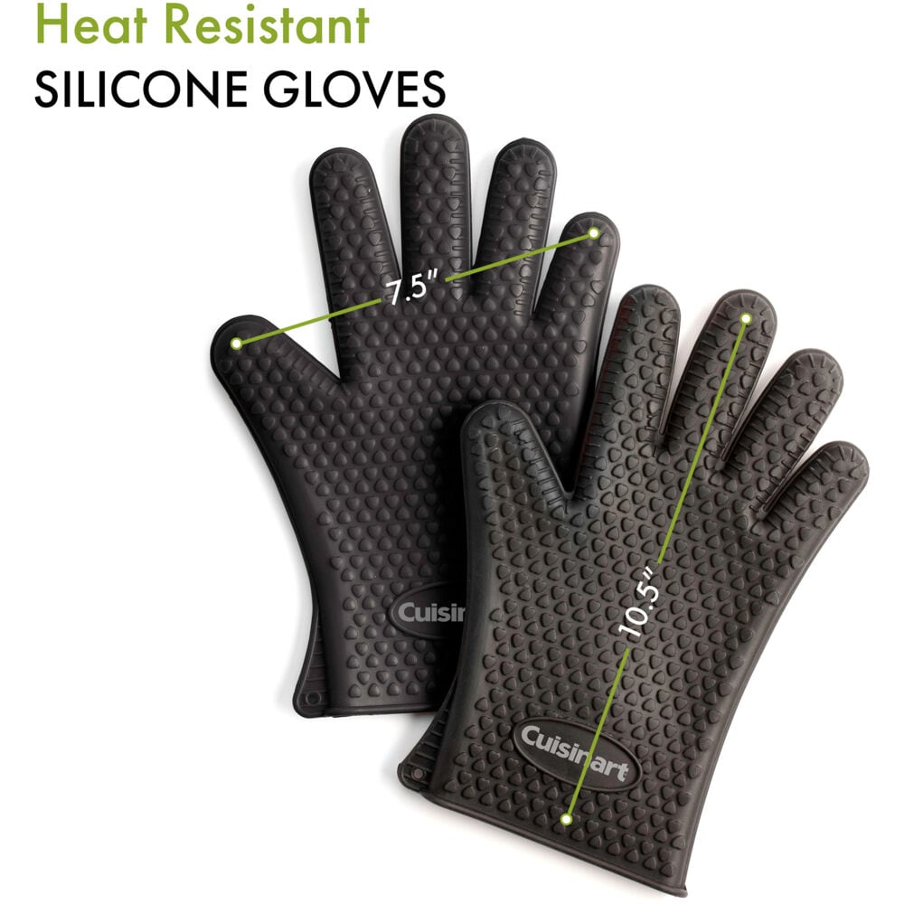 Cuisinart Gloves, Silicone, Heat Resistant, 2 Pack