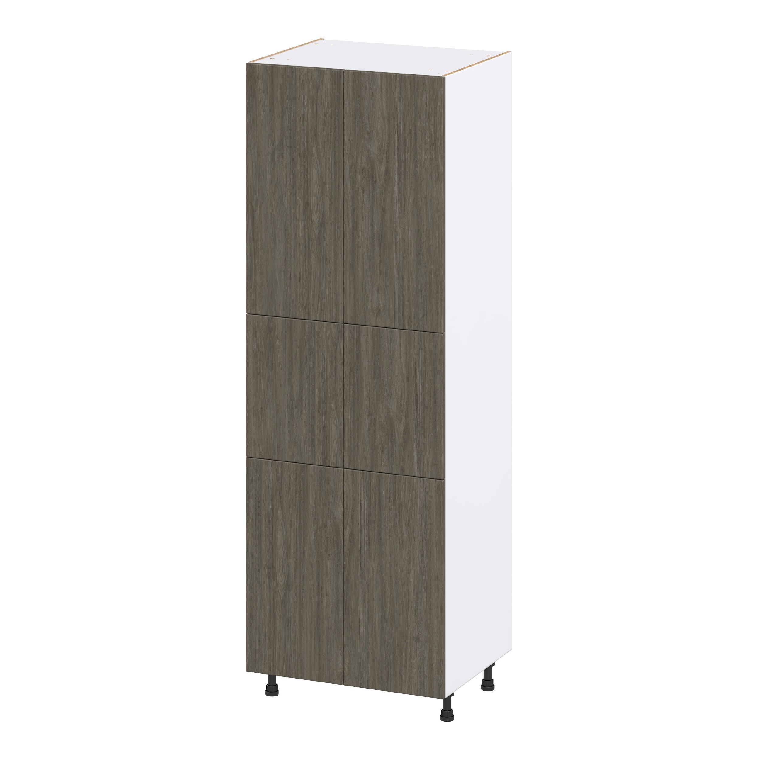 Hugo&Borg DST302489.5-SA Savane 30-in W x 89.5-in H x 24-in D Textmel Pantry Fully assembled Cabinet (Flat Panel Slab)
