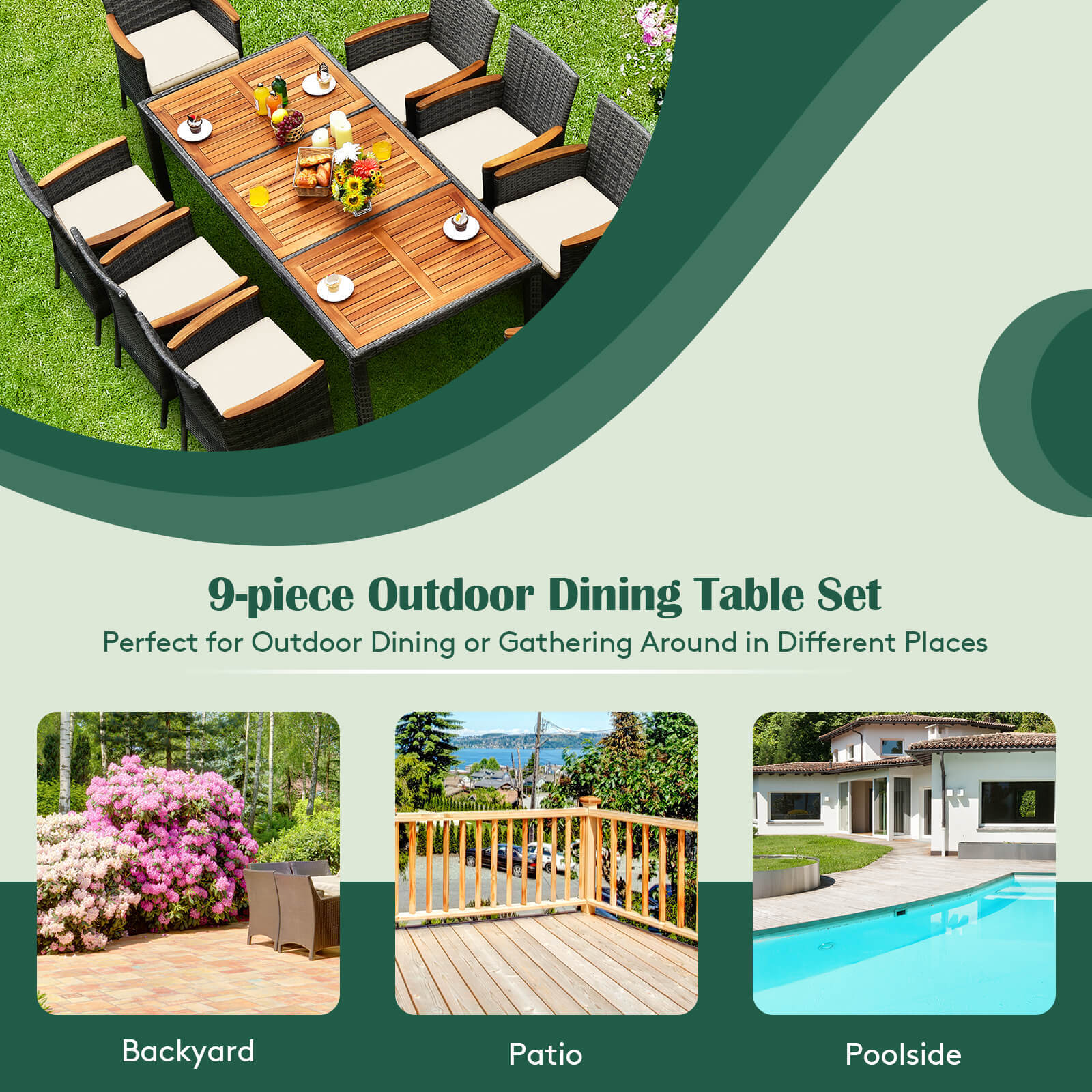 WELLFOR OUG68662A+ Patio-Dining-Sets - View #3