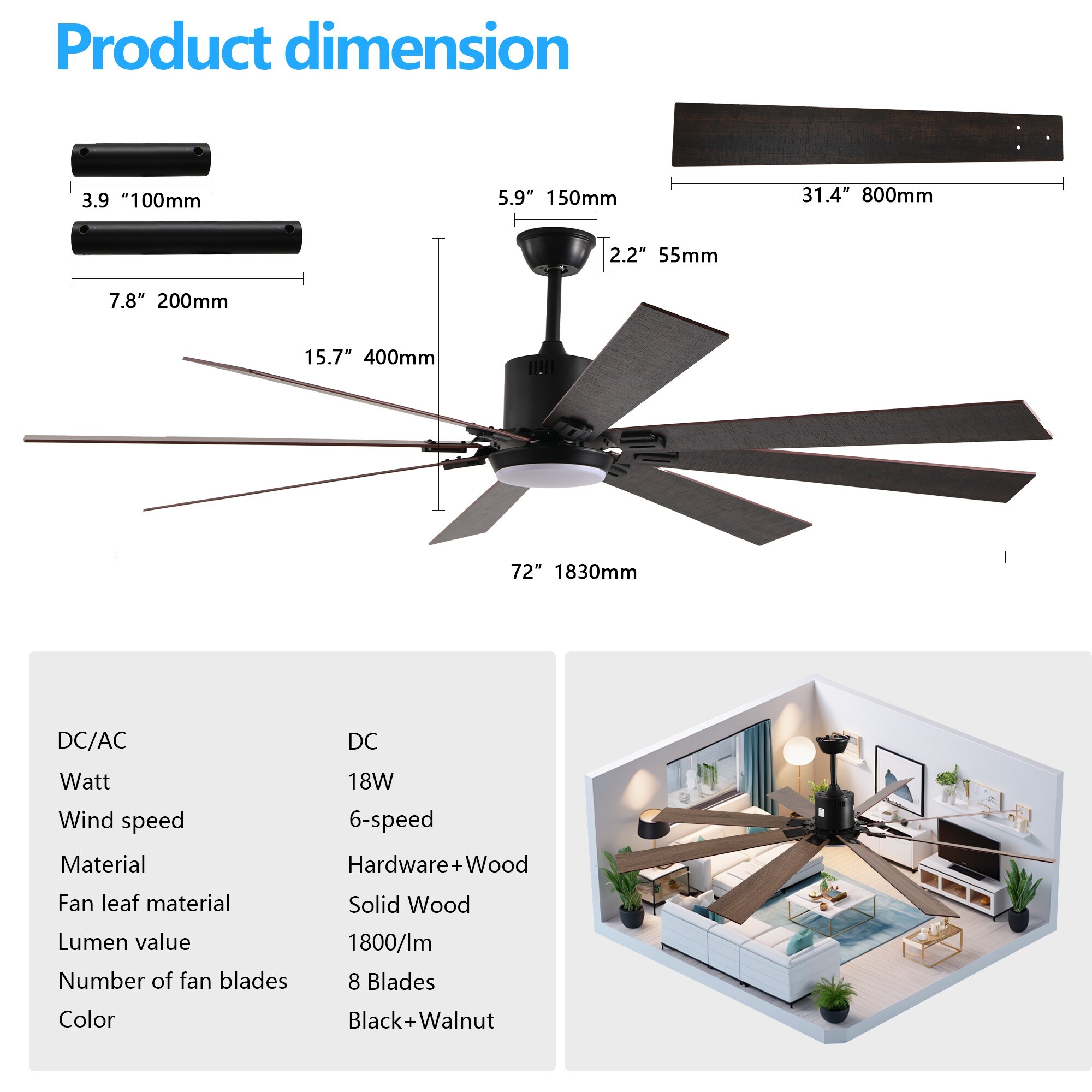 ToolCat BZ-3-126-SN Ceiling-Fans - View #10