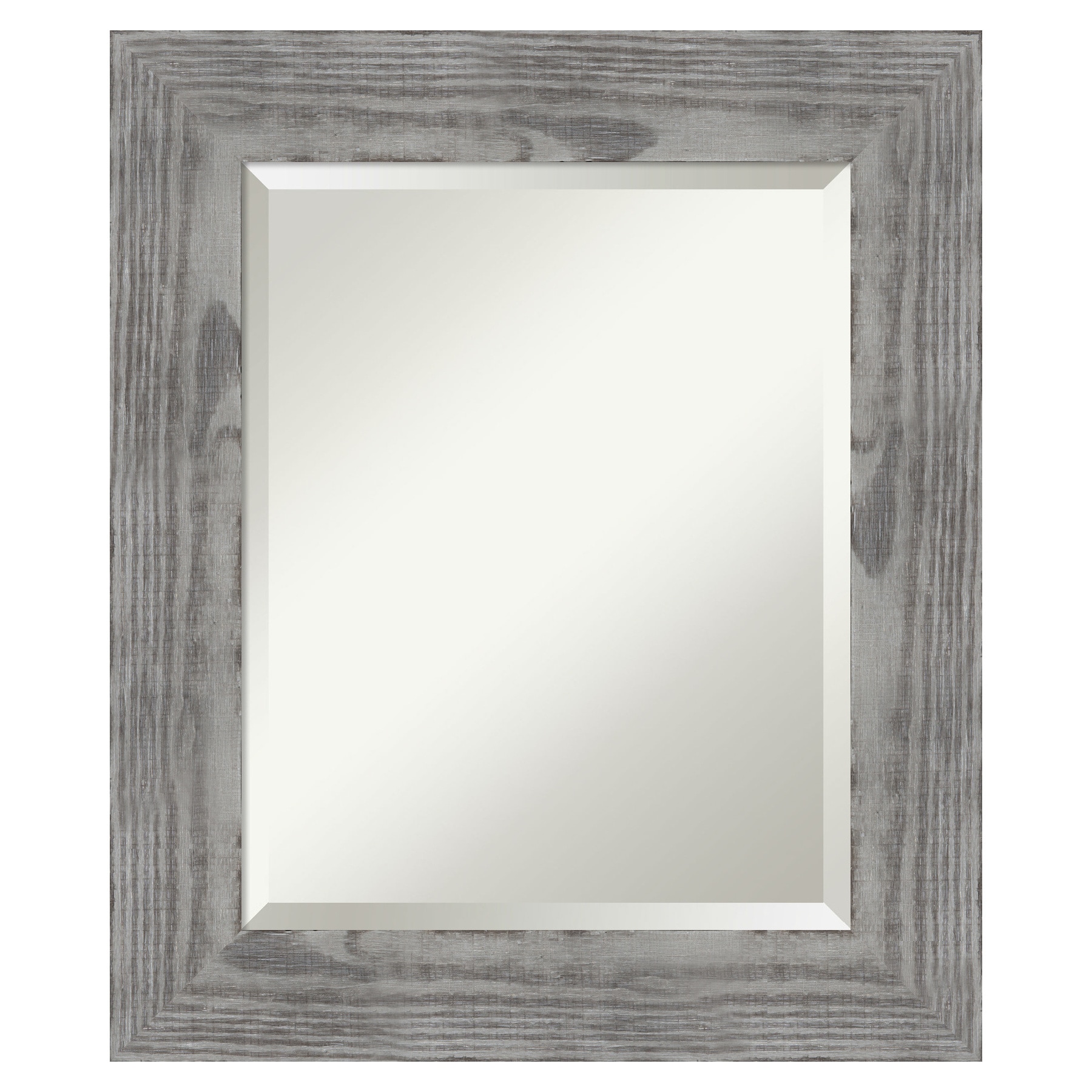 Amanti Art A17007155556 Bridge Grey Frame 22-in W x 26-in H Gray Framed Vanity Mirror