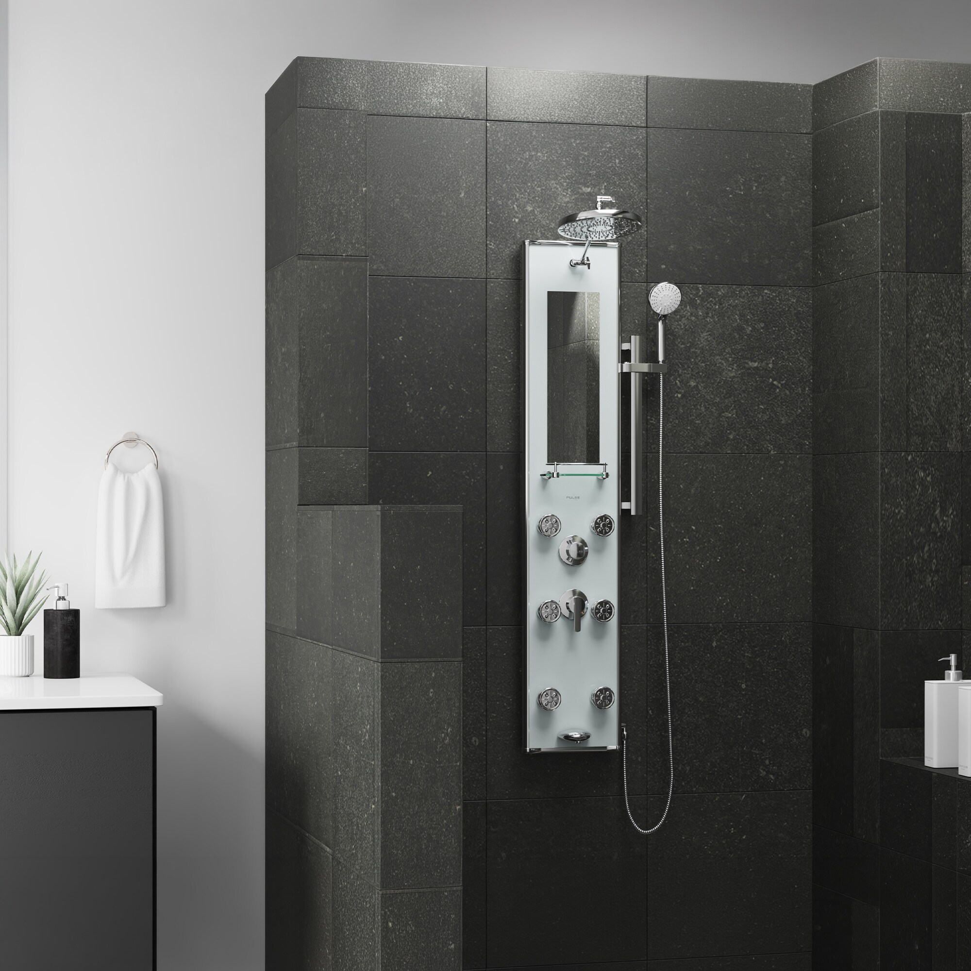 PULSE 1013-GL Showerhead-Bar-Panels - View #6