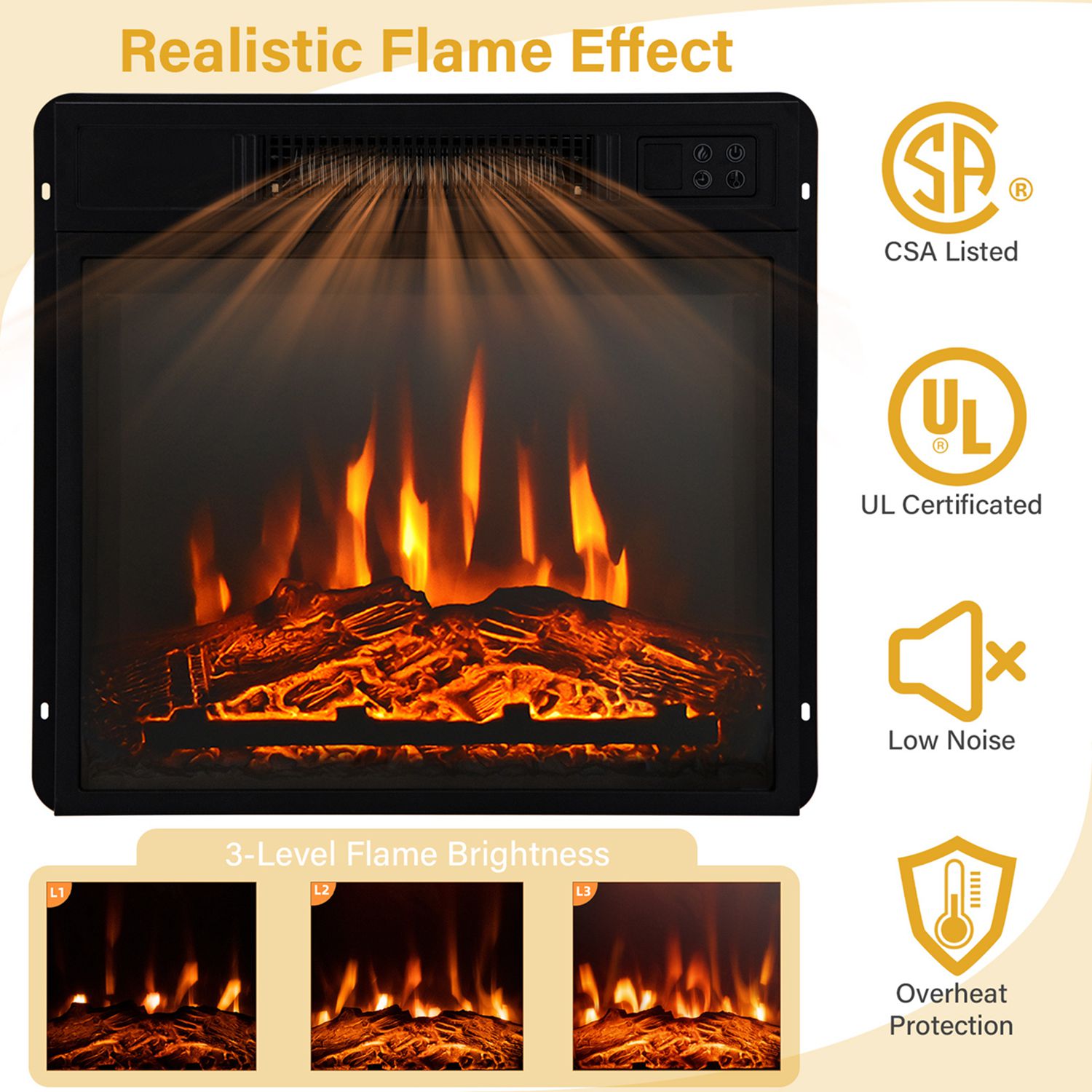 Costway CSHY000092 Electric-Fireplaces - View #6