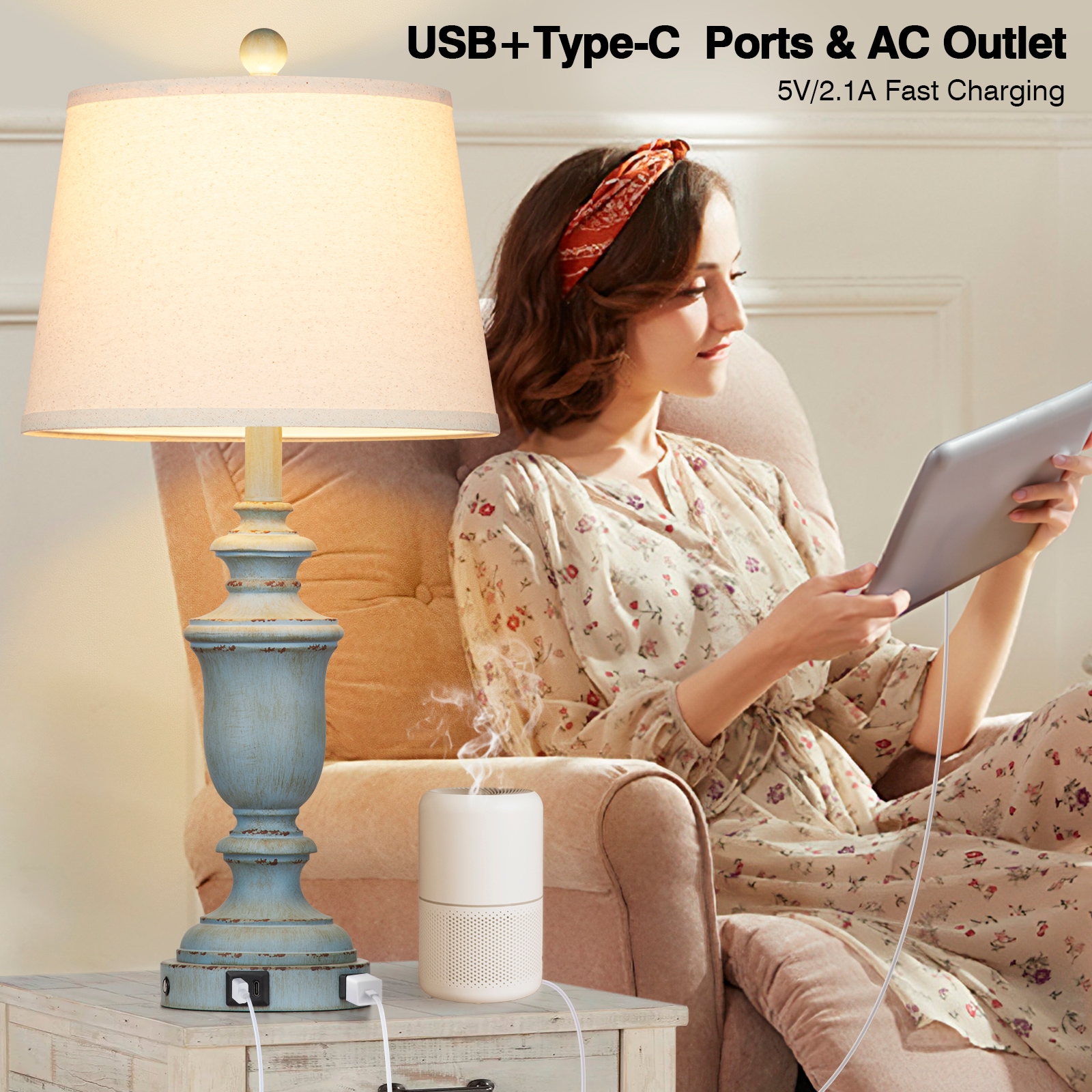 UrFurnishings TD-276 Table-Lamps - View #6