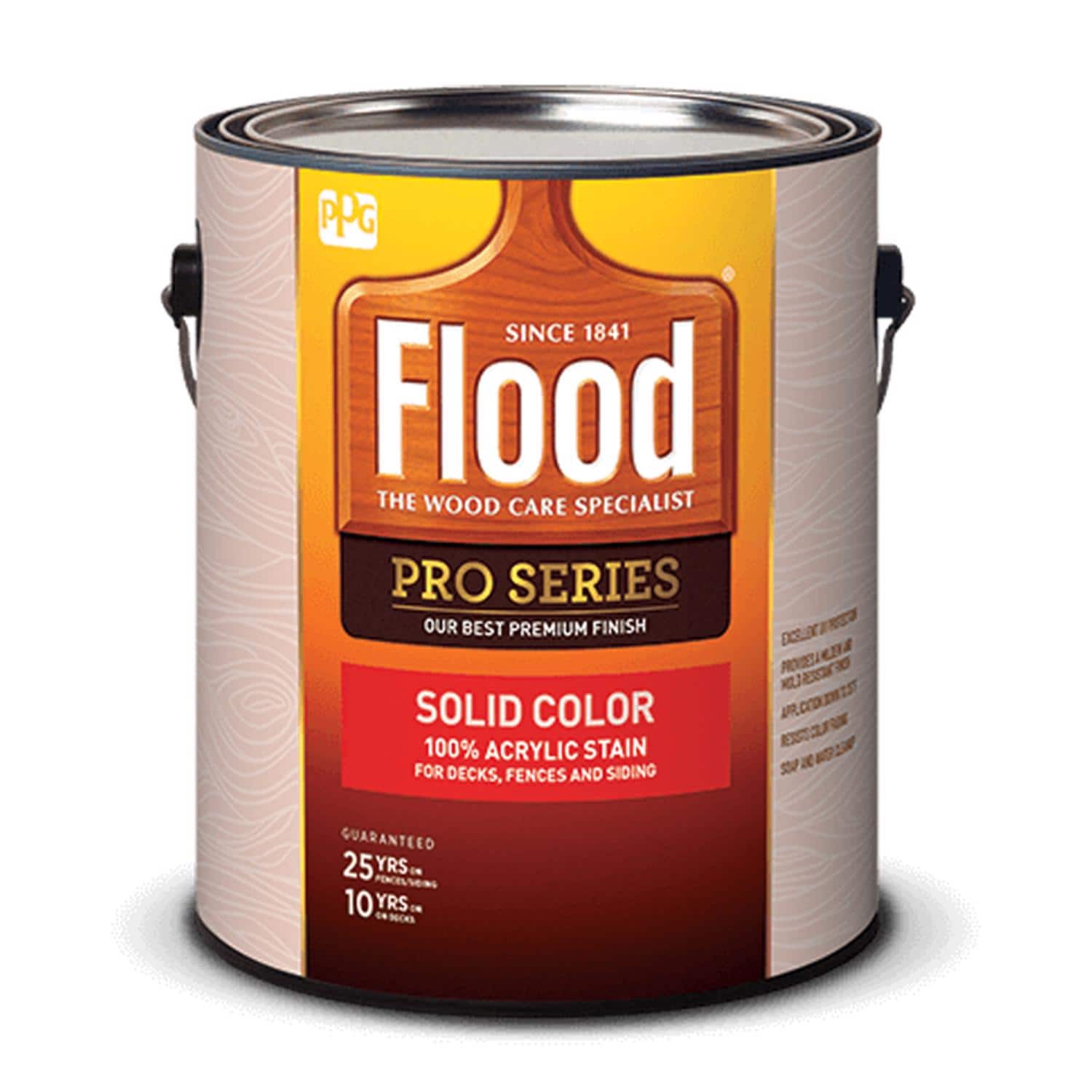 Flood  Pro Series Solid Satin Neutral Deep Base Acrylic Wood Stain 1 gal