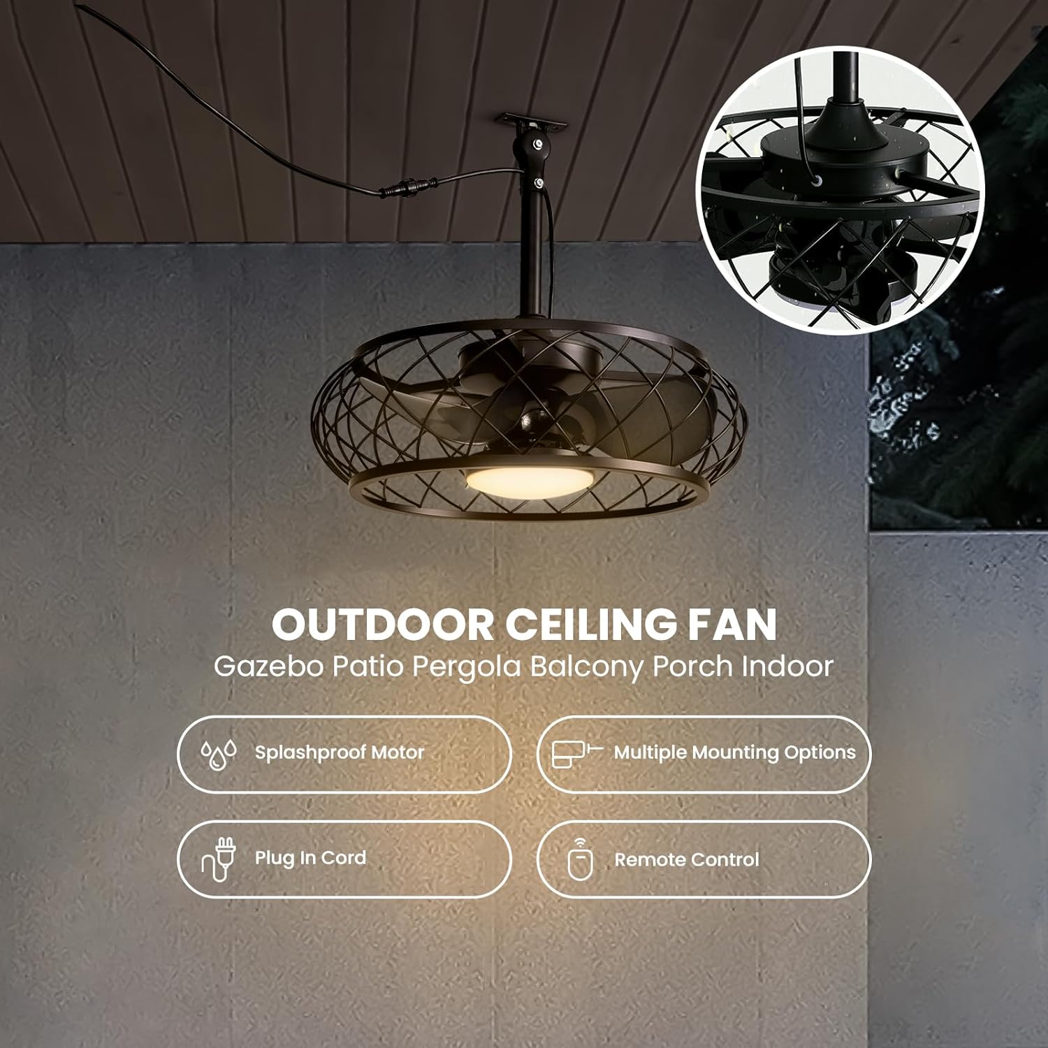 FANNEHONNE SWF098 Ceiling-Fans - View #9