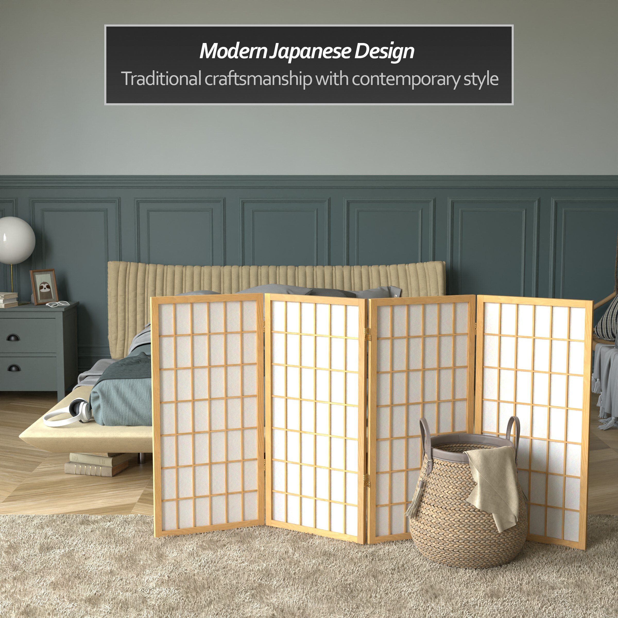 Red Lantern WP36-NAT-4P Indoor-Privacy-Screens - View #3