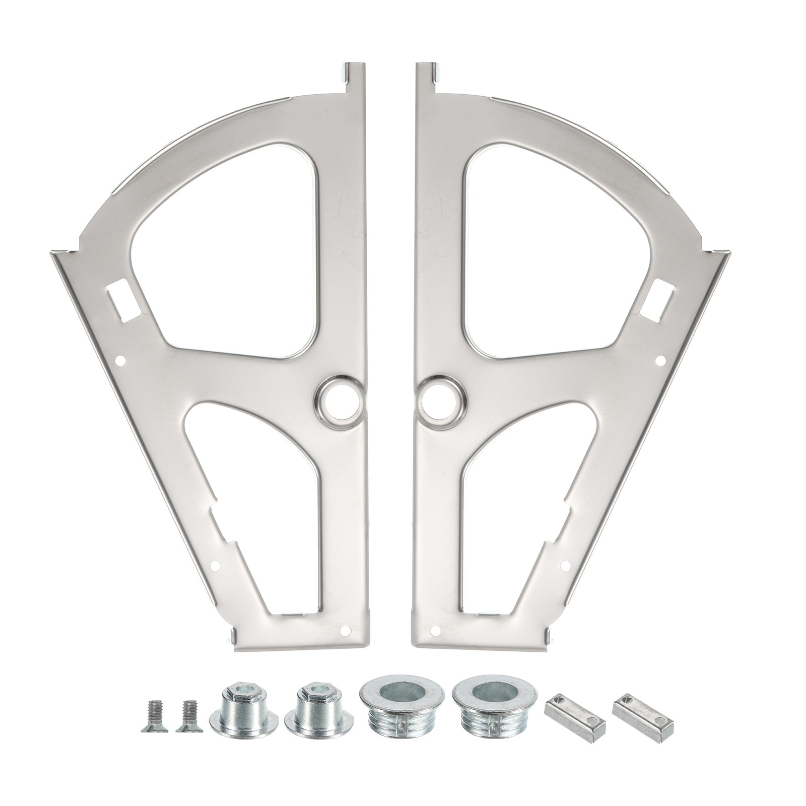 Unique Bargains 2pcs Shoes Drawer Cabinet Hinges 1 Layer Stainless Steel Furniture Hinge Flip Plate Frame Turning Rack Replacement Fittings for Home Silver