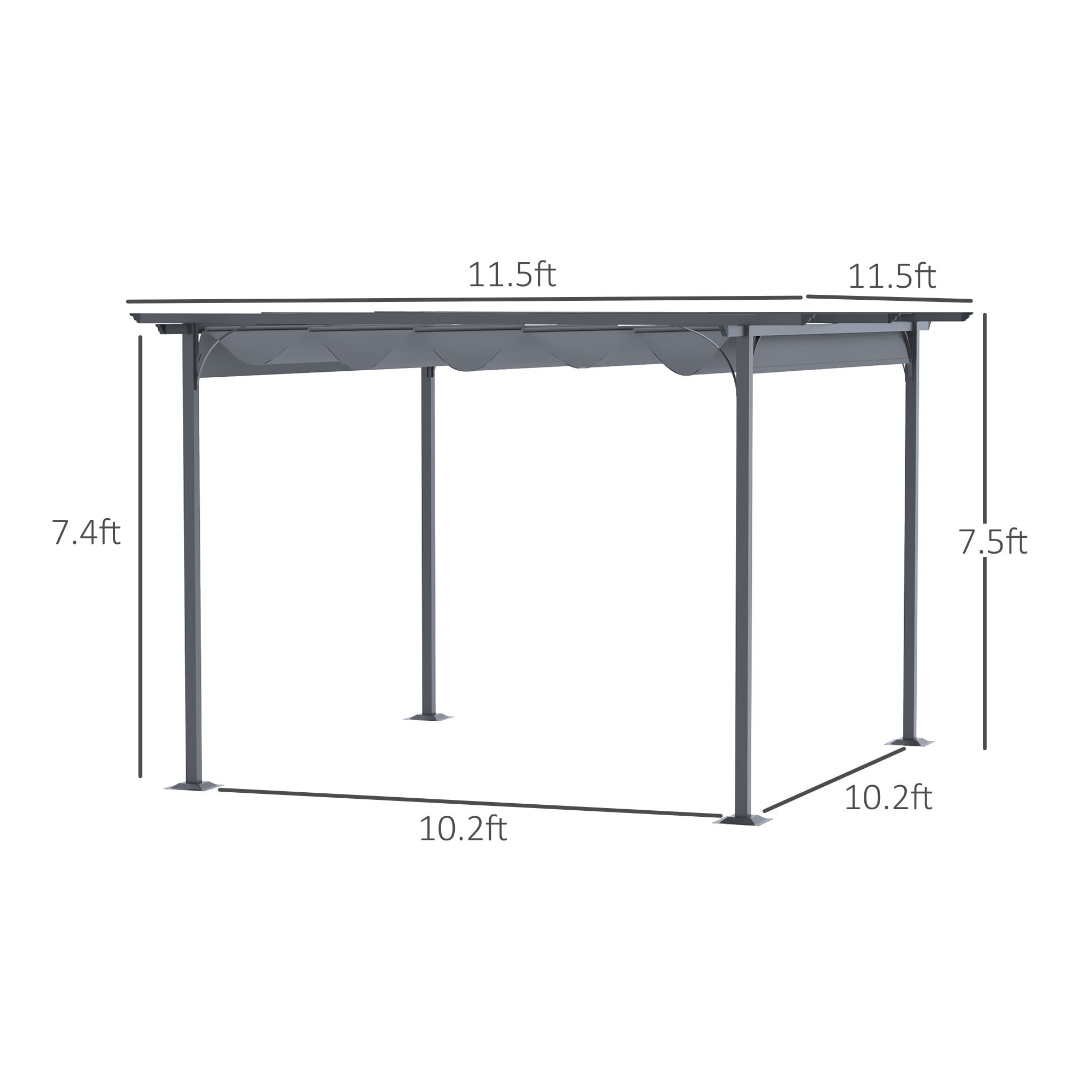Kahomvis AOS-QP109-284 Pergolas-2 - View #3
