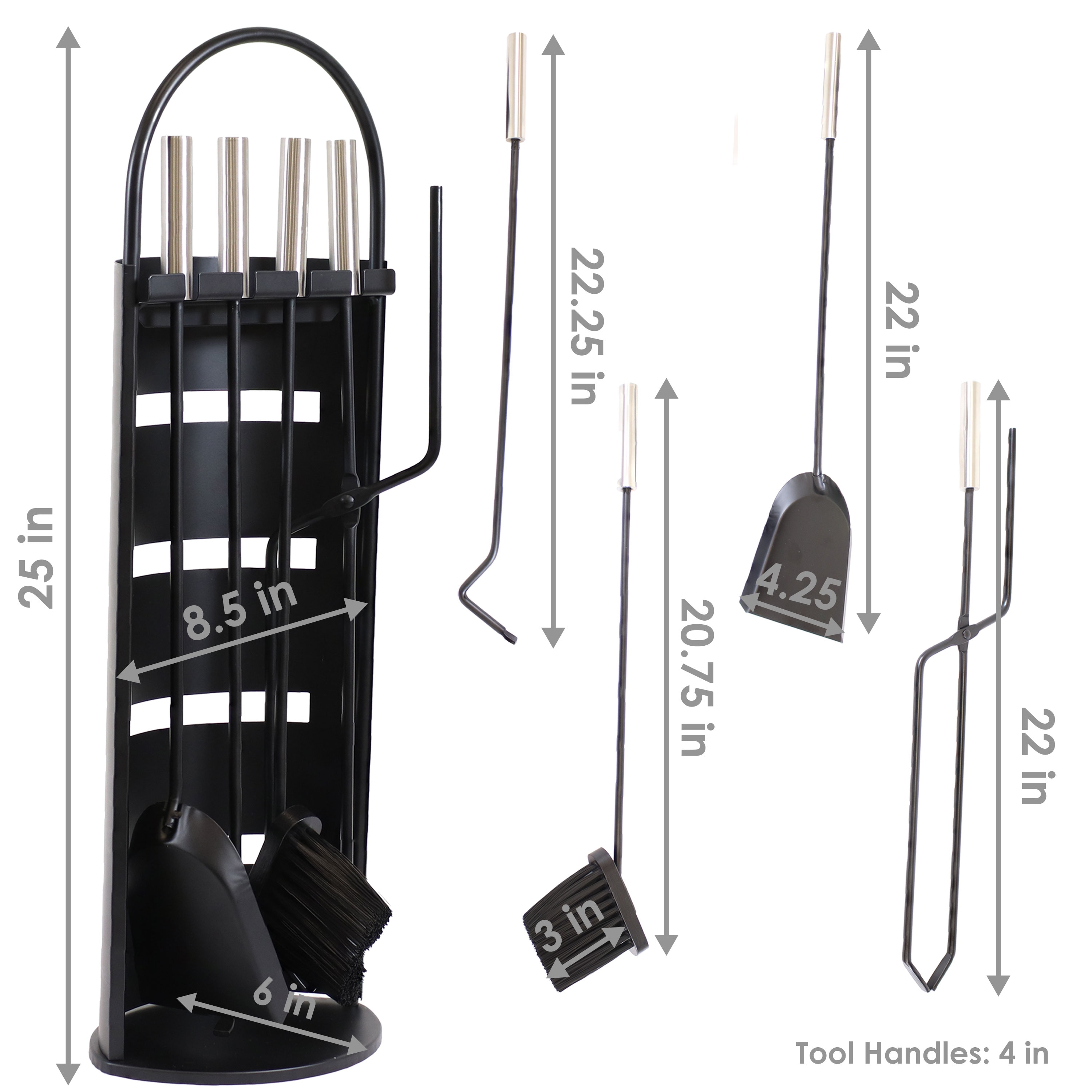 Sunnydaze Decor GWC-123 Fireplace-Tools - View #3