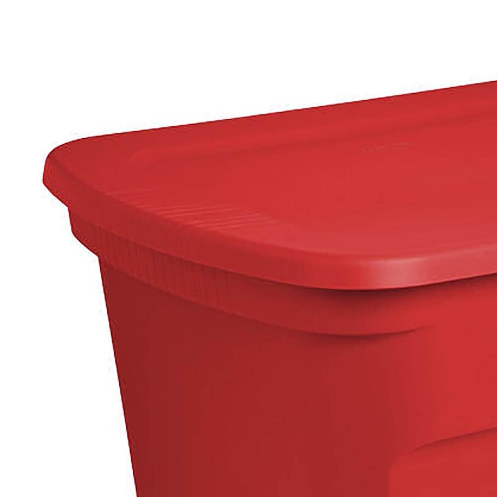 Sterilite Corporation 16-Pack Large 18-Gallons (72-Quart) Red Tote with  Standard Snap Lid in the Plastic Storage Containers department at