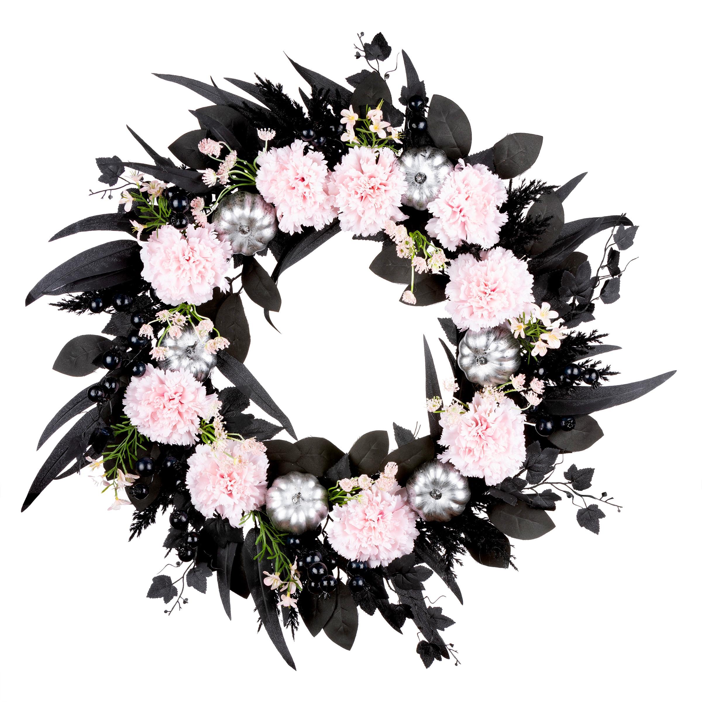 National Tree Company HH75-H230914ZC1-26W 26-Inches Black Artificial wreath