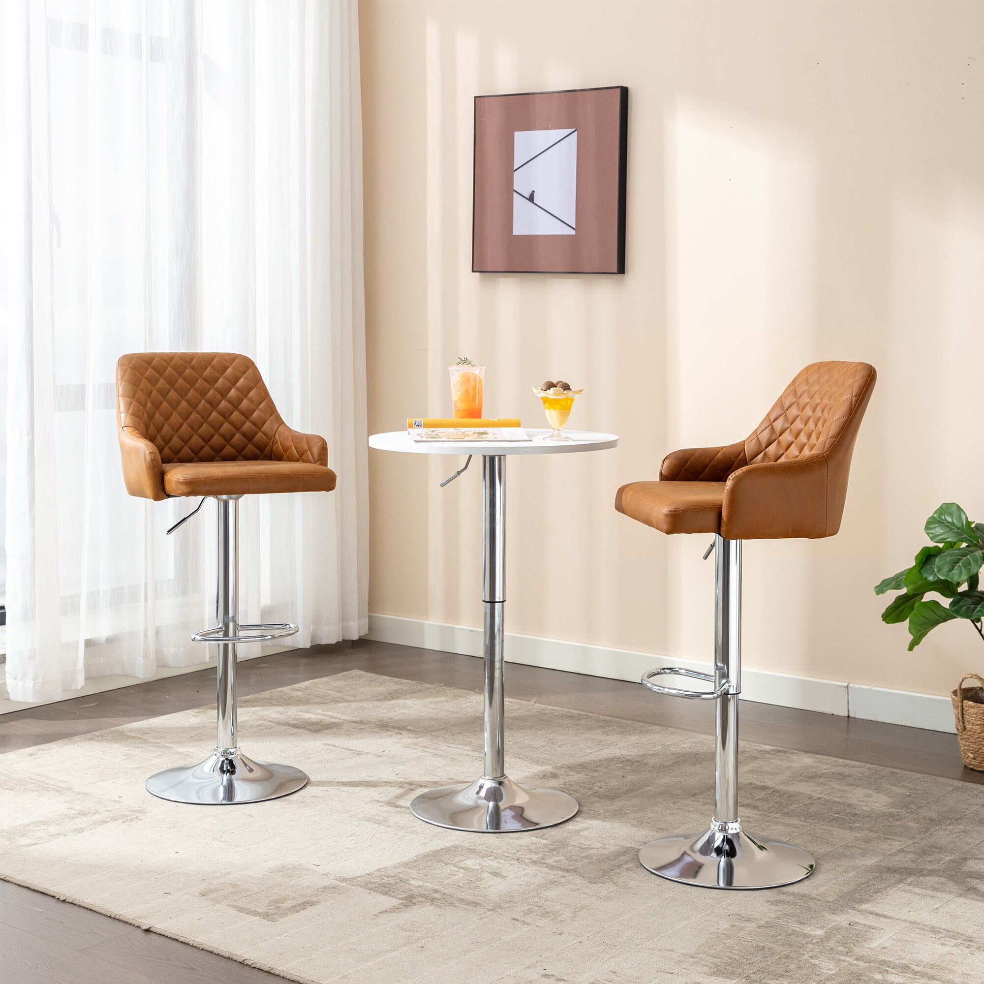 Vecelo LOE-C09-BRN stools - View #6
