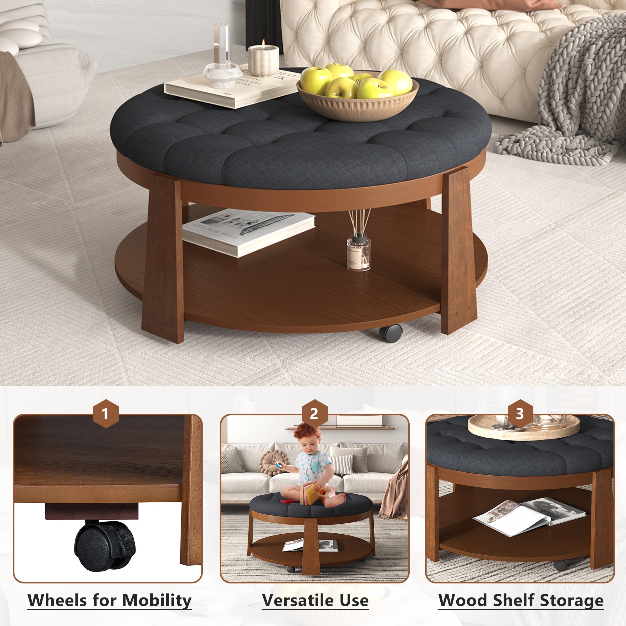 ModernLuxe L3P-N735P180224B Coffee-Tables - View #7