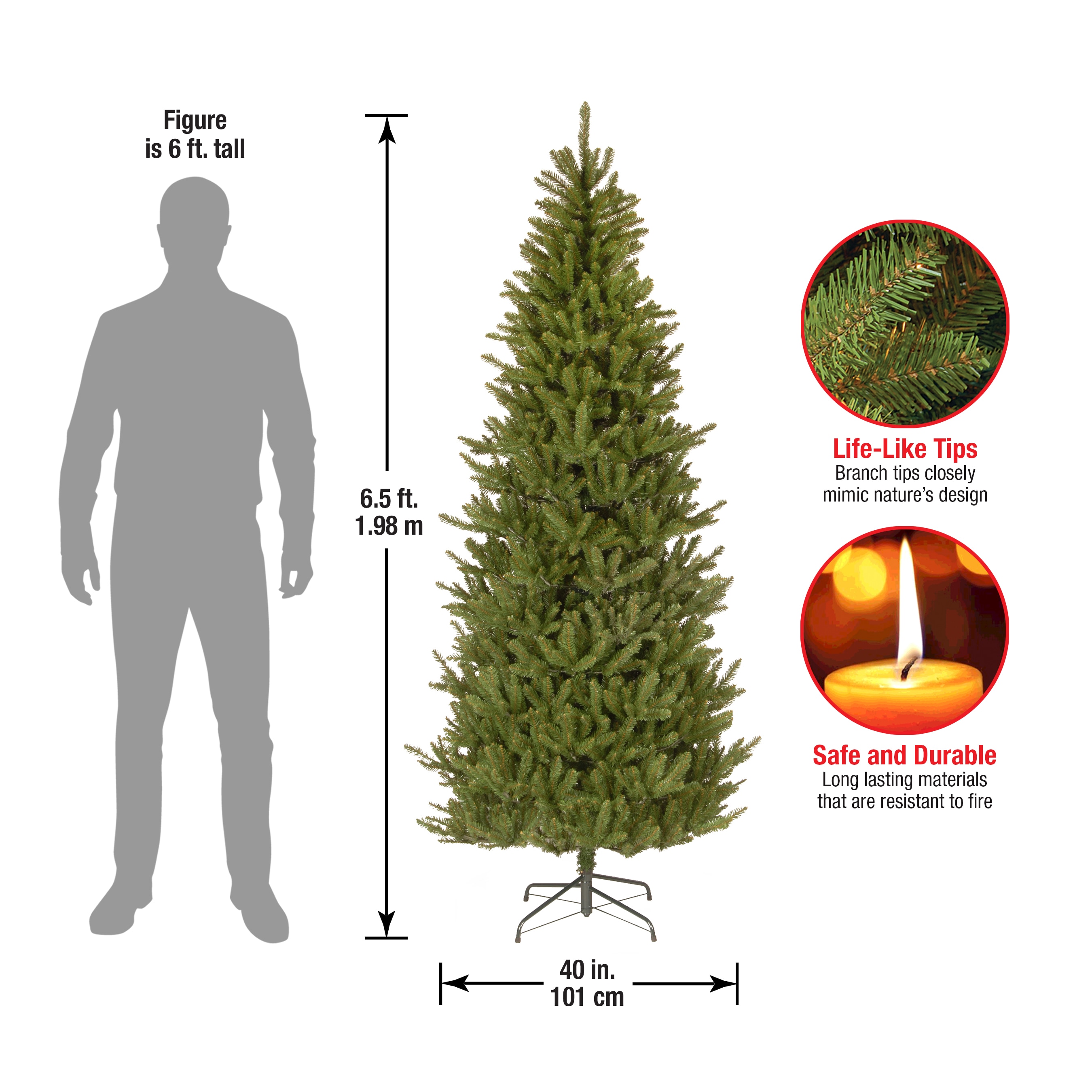 National Tree Company NAFFSLH1-65 Artificial-Christmas-Trees - View #5