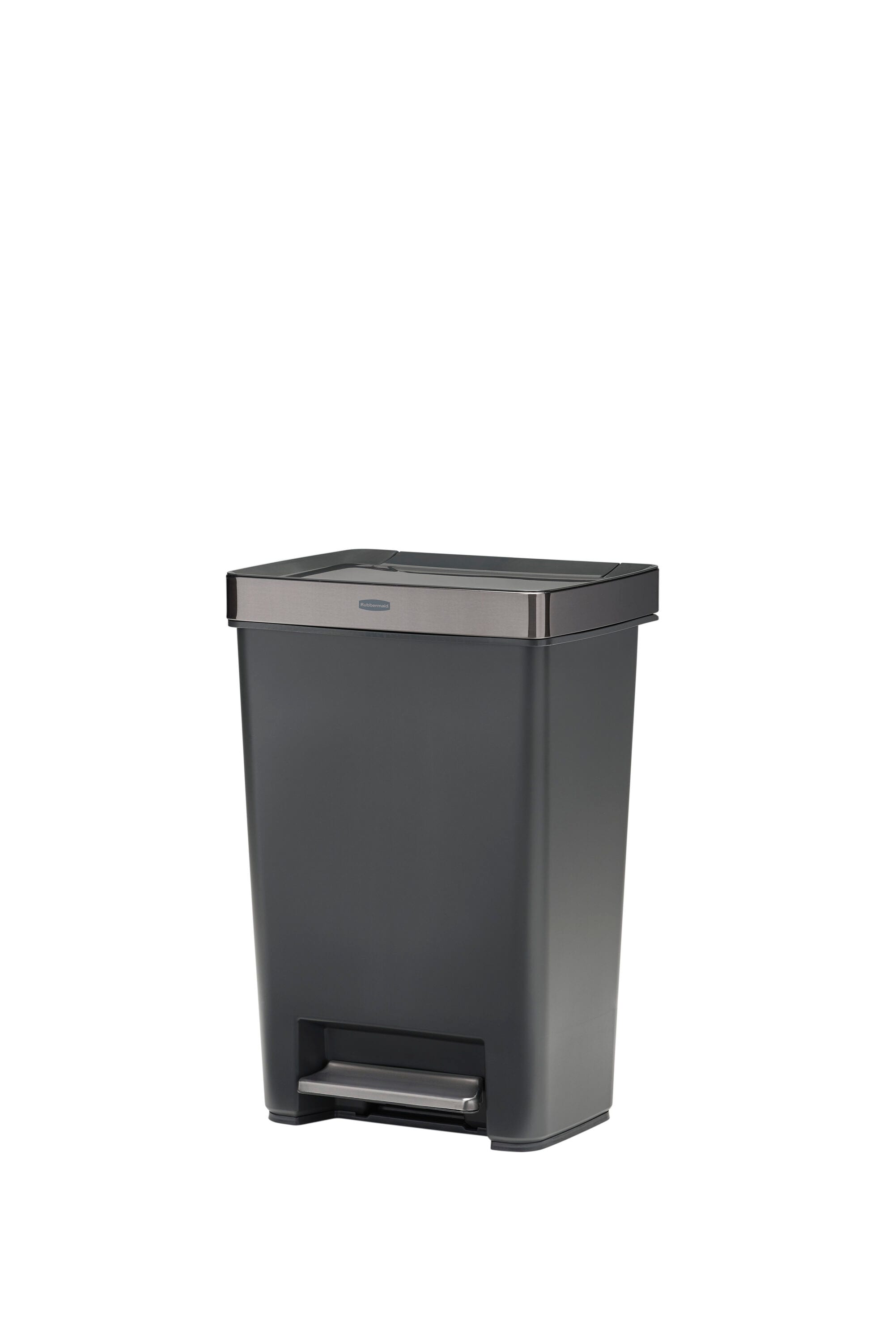 Rubbermaid Premier Series II 13 gal Gray Plastic/Stainless Steel Step On Trash  Can - Ace Hardware