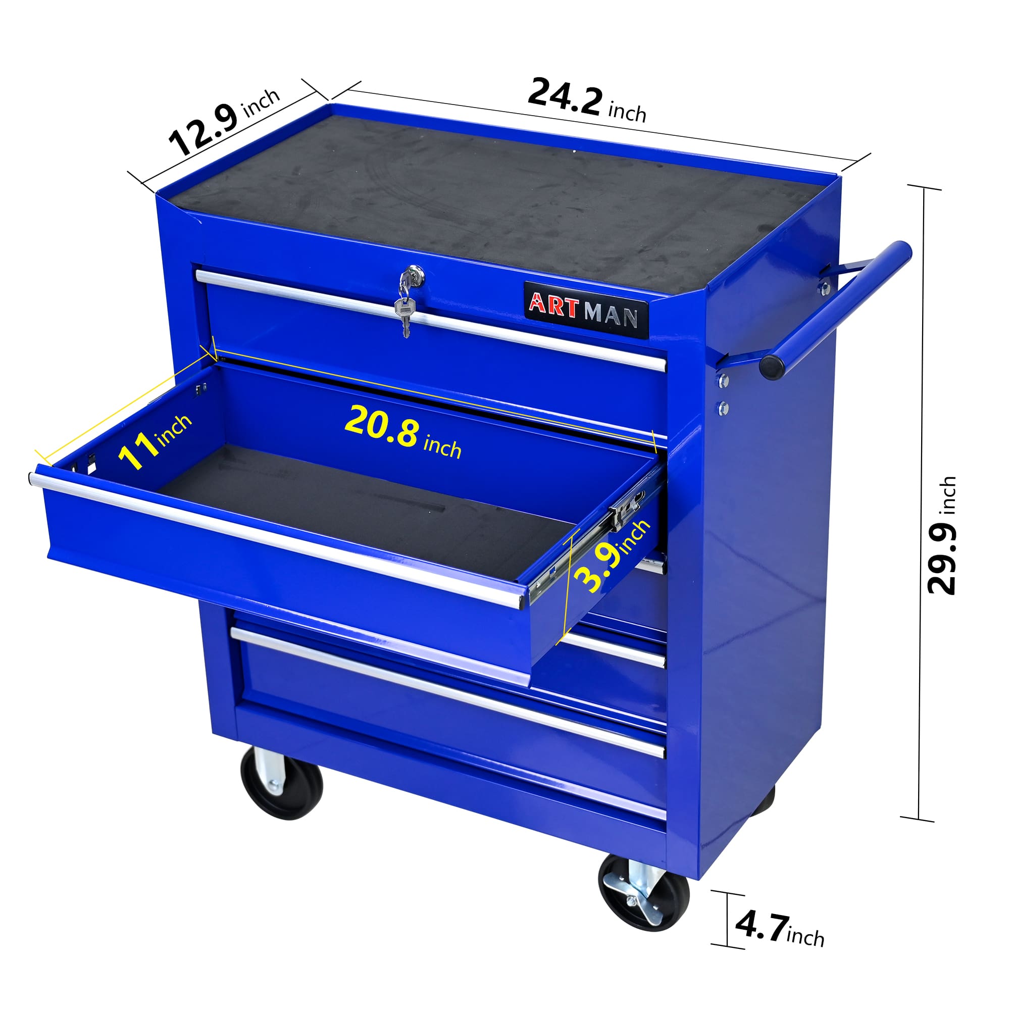 WhizMax 1GGL-PHO-1613CY0T Pull-Out-Cabinet-Baskets - View #4
