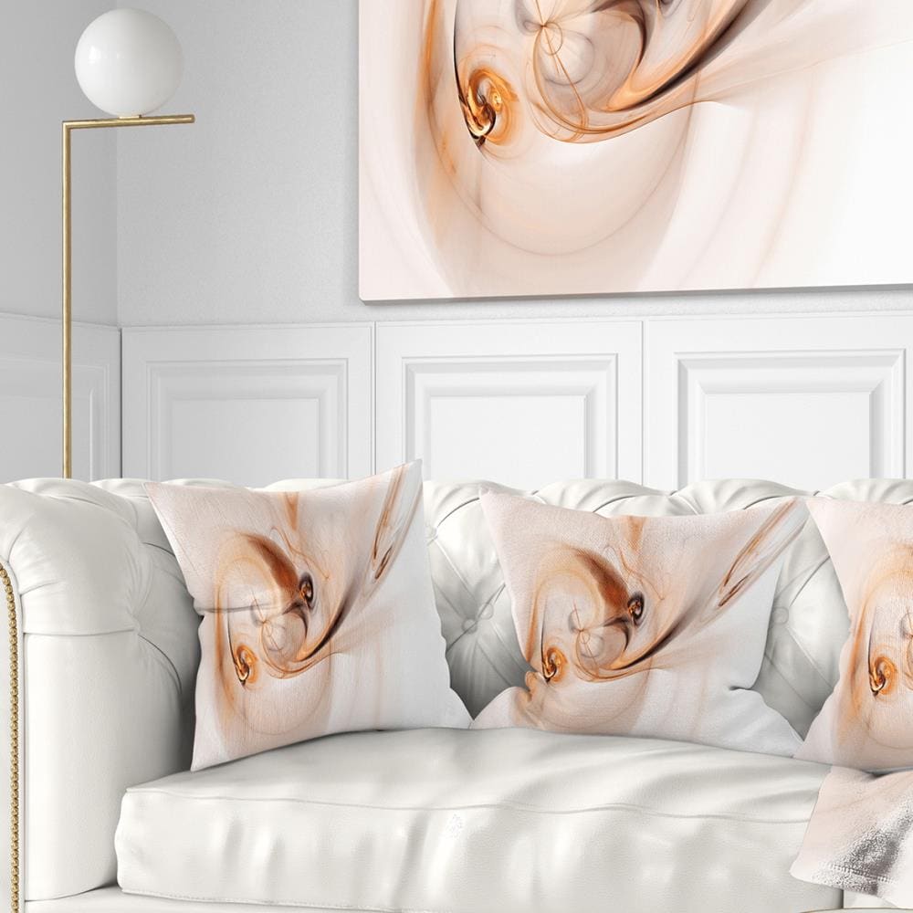 Designart CU8018-18-18 18-in x 18-in Orange Indoor Decorative Pillow