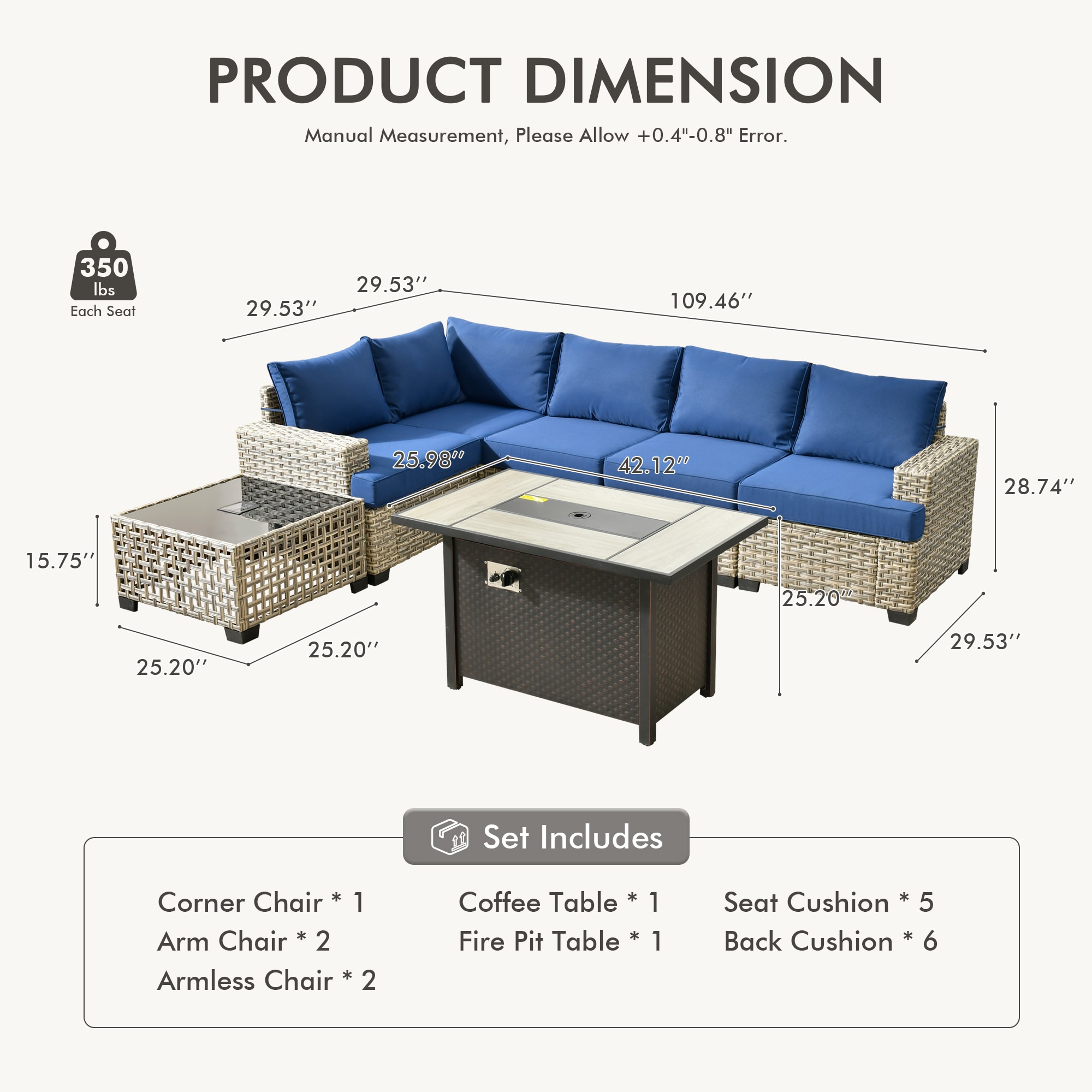 ALTRIGUS 6L-CFP03-TBS707-AL Patio-Conversation-Sets - View #3