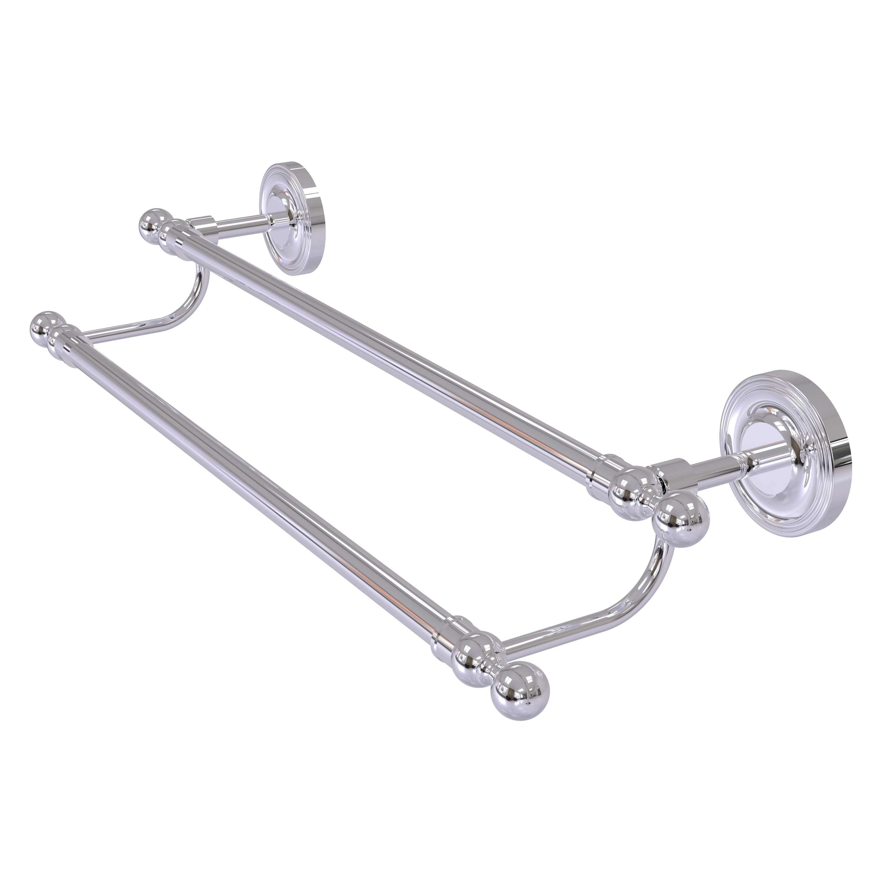 Allied Brass R-72/30-PC Regal 30-in double Polished chrome Wall mount Double Towel Bar