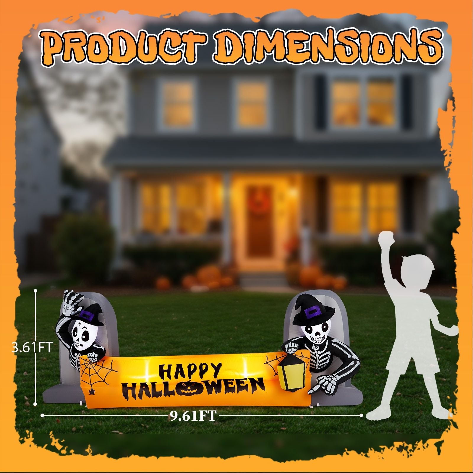 Wudkey L4-OI0O4S Table-Halloween-Decor - View #2