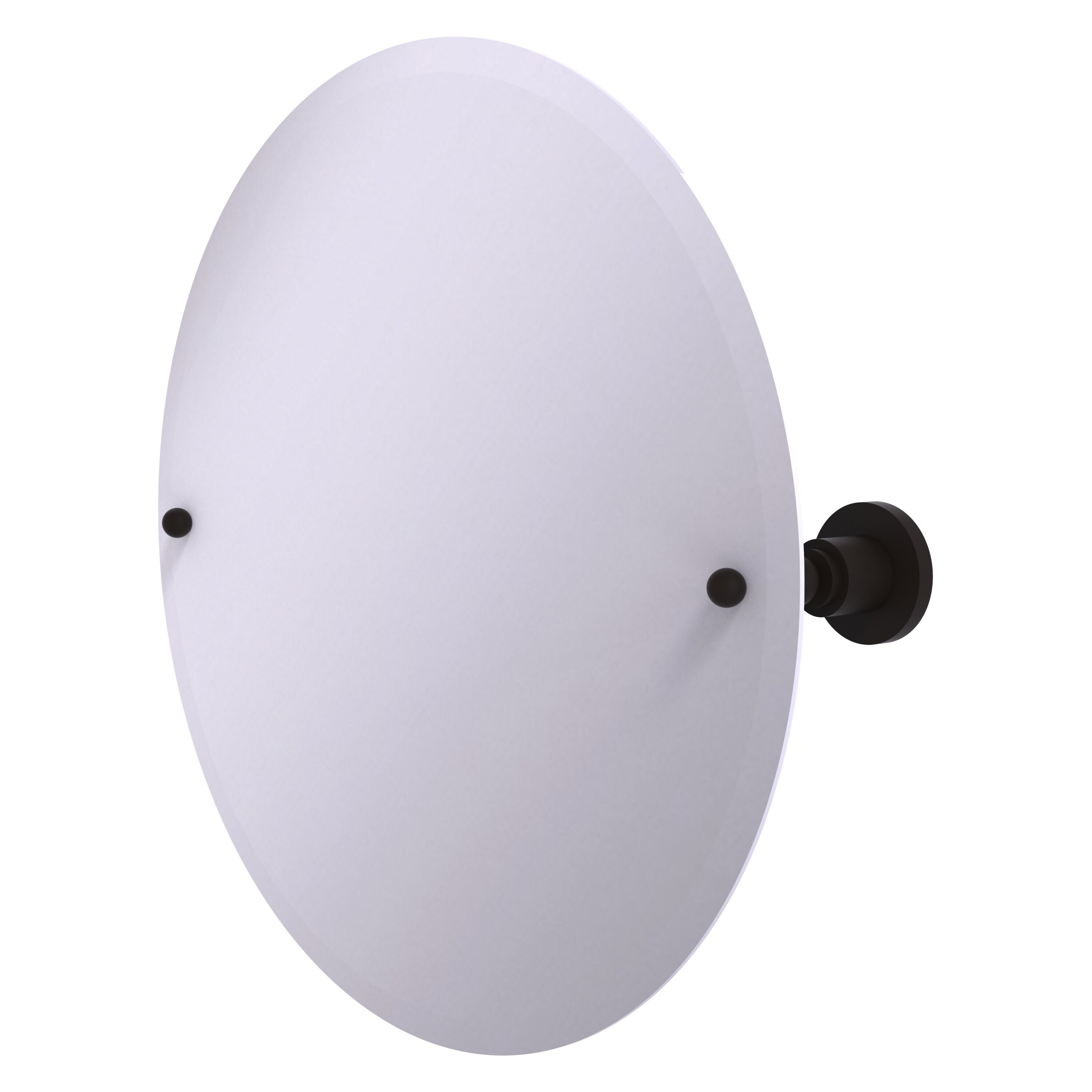Allied Brass AP-90-ORB Astor Place 22-Inches x 22-Inches Beveled Frameless Round Tilting Bathroom Vanity Mirror ( Oil-rubbed Bronze )
