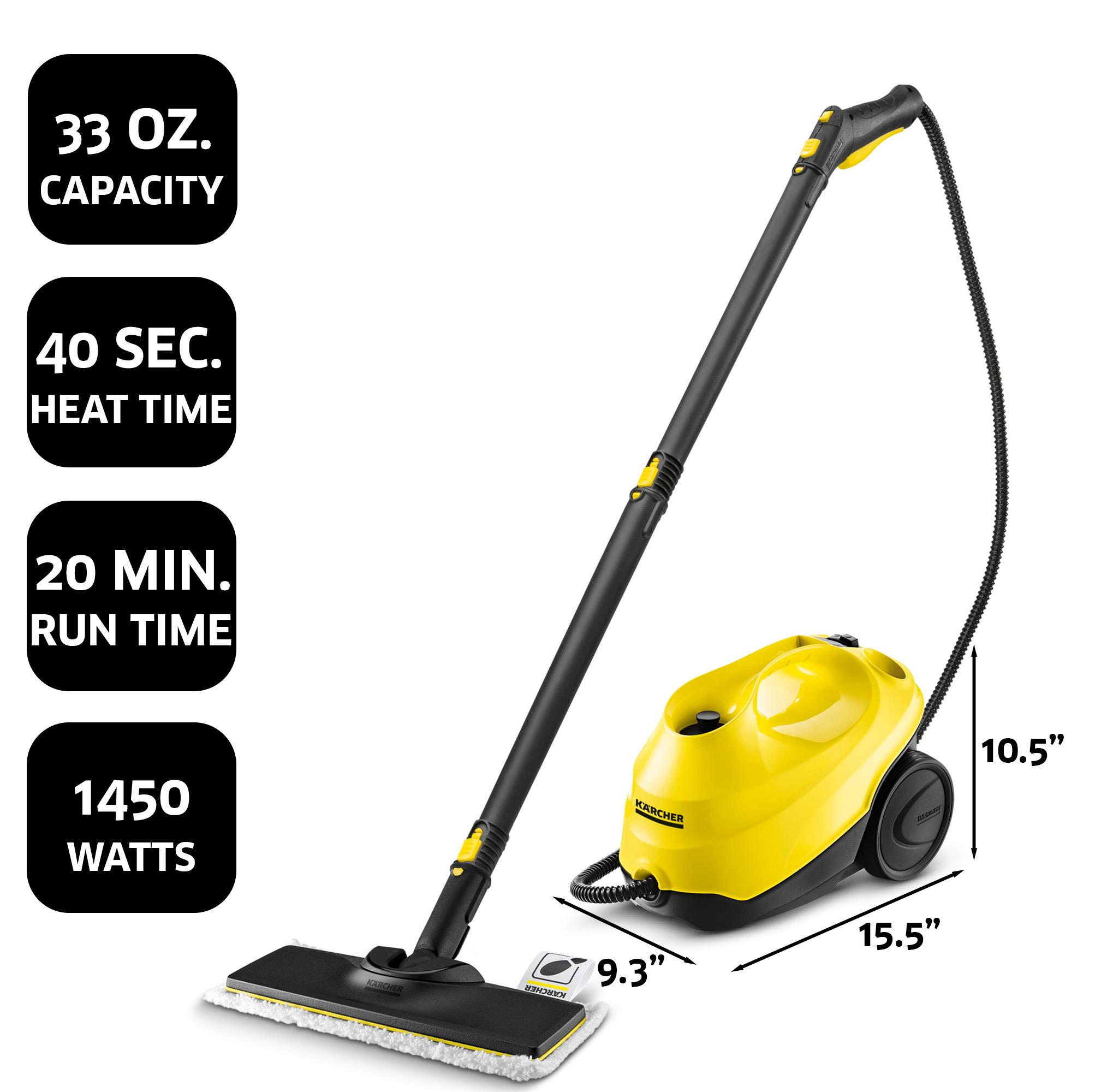 Karcher SC 3 EasyFix Steam Cleaner with Attachments in Yellow