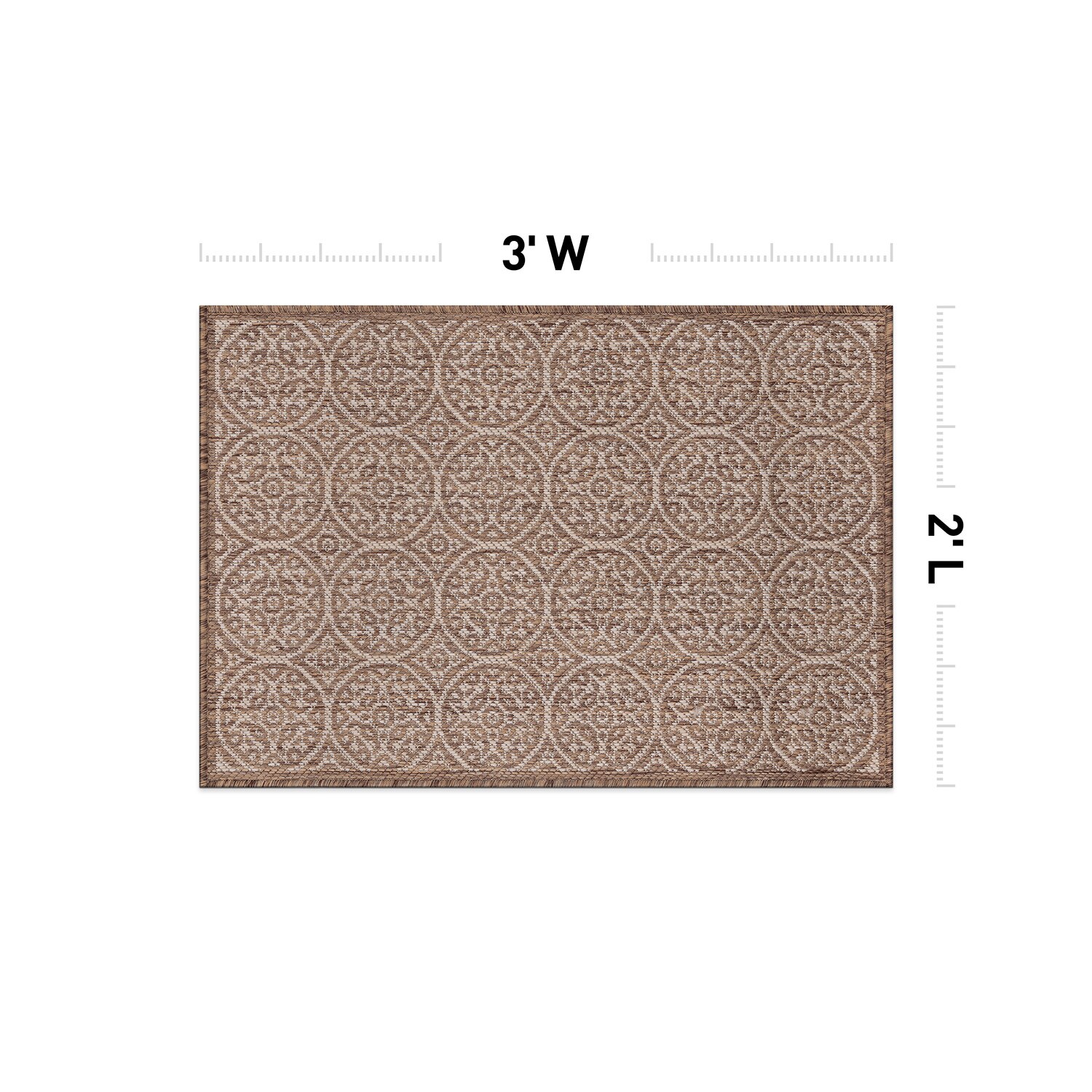 World Rug Gallery 121BROWN2X3 rugs - View #3