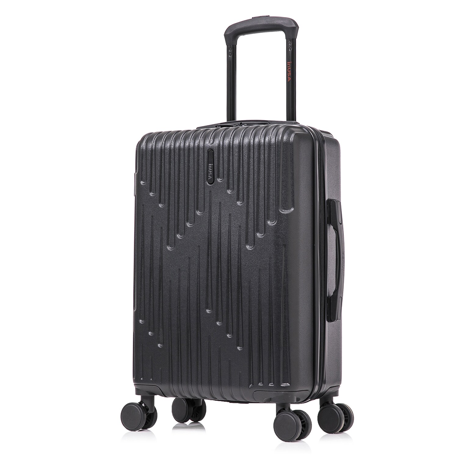 InUSA IUDRI00S-BLK 14.9 x 8.46 x 22.44 BLACK Polycarbonate Hardshell Carry-on bag