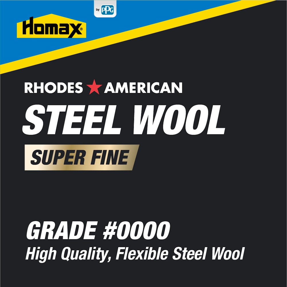 Homax 3.25-in x 4-in Super Fine Steel Wool in the Steel Wool department at