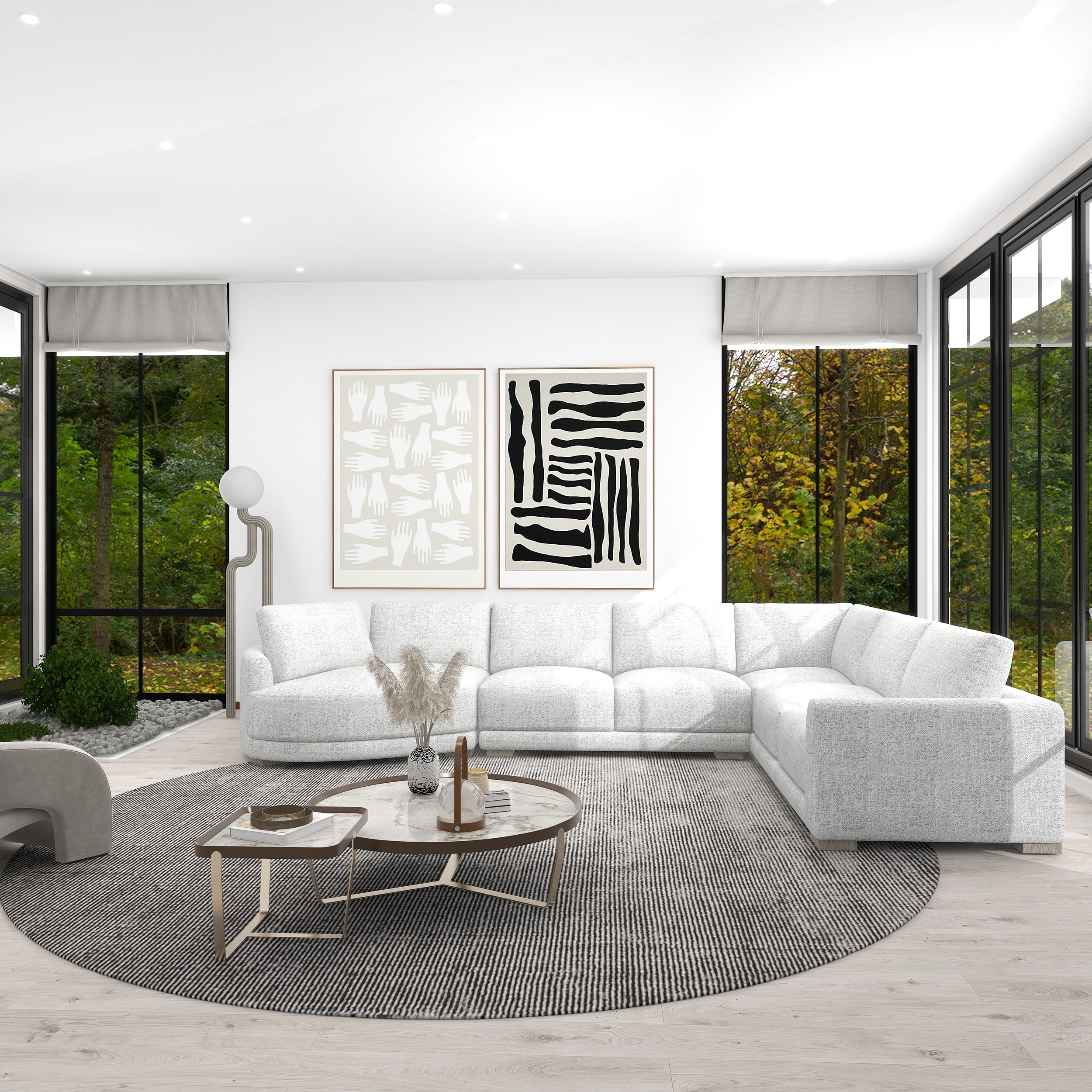 Jennifer Taylor Home L4P-K21-66280L Sofas-Loveseats - View #2