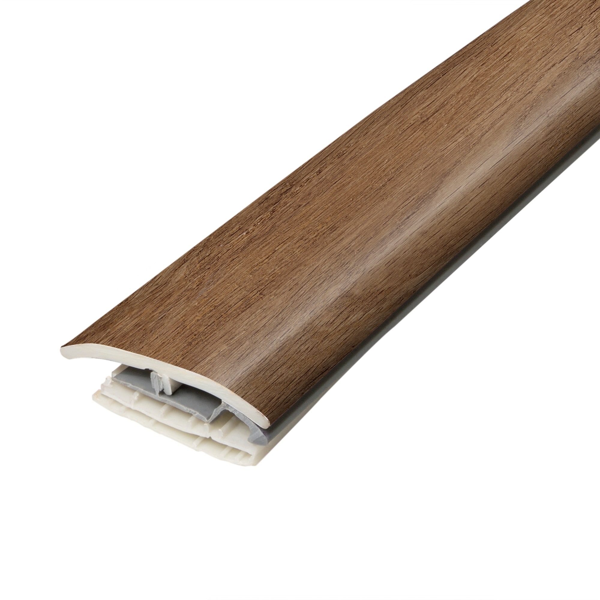 Mohawk LV4N1-03963 Elite Chocolate Oak 0.23-in T x 1.88-in W x 78.7-in L Vinyl 4-in-1 Floor Moulding