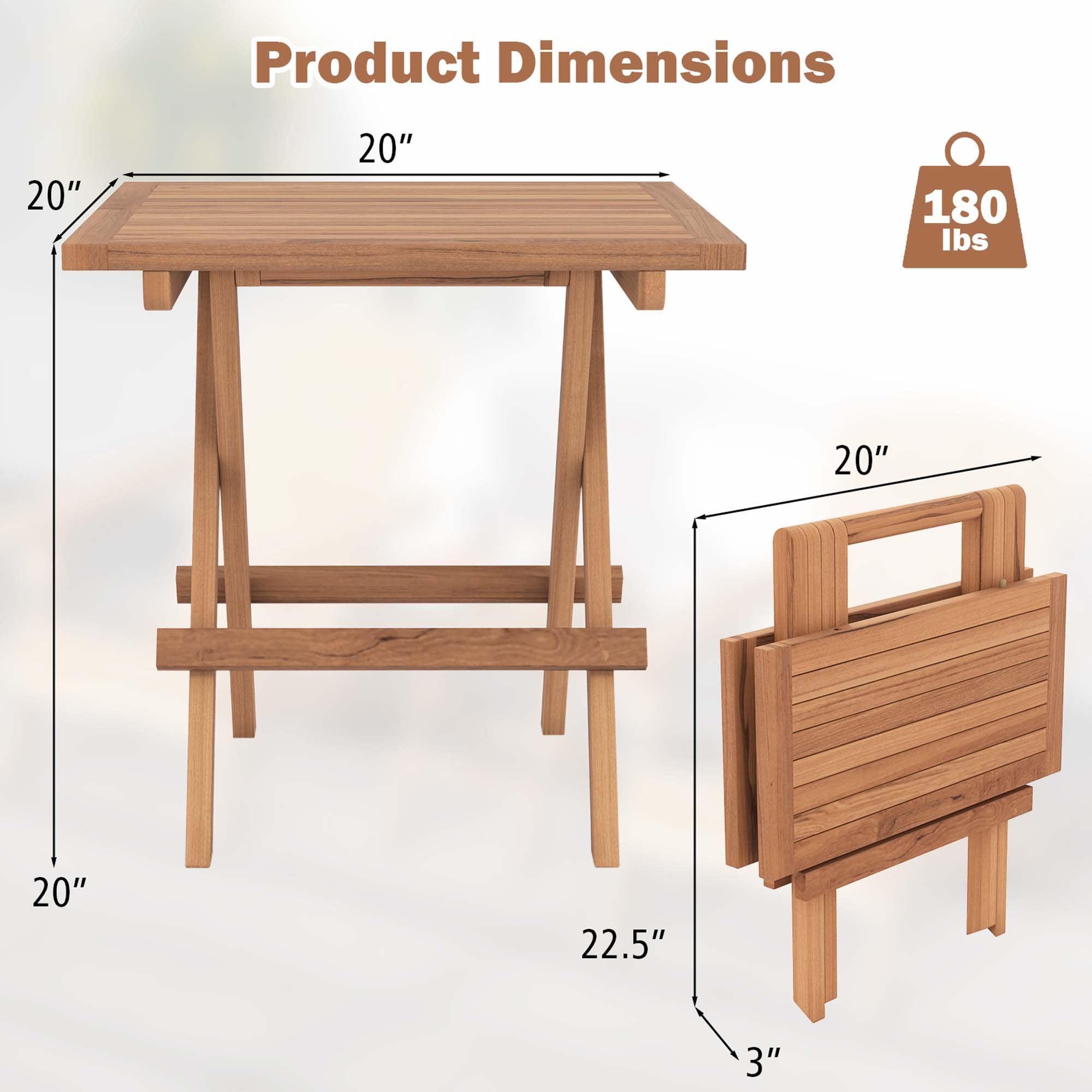 Costway LWS00145 Patio-Tables - View #2