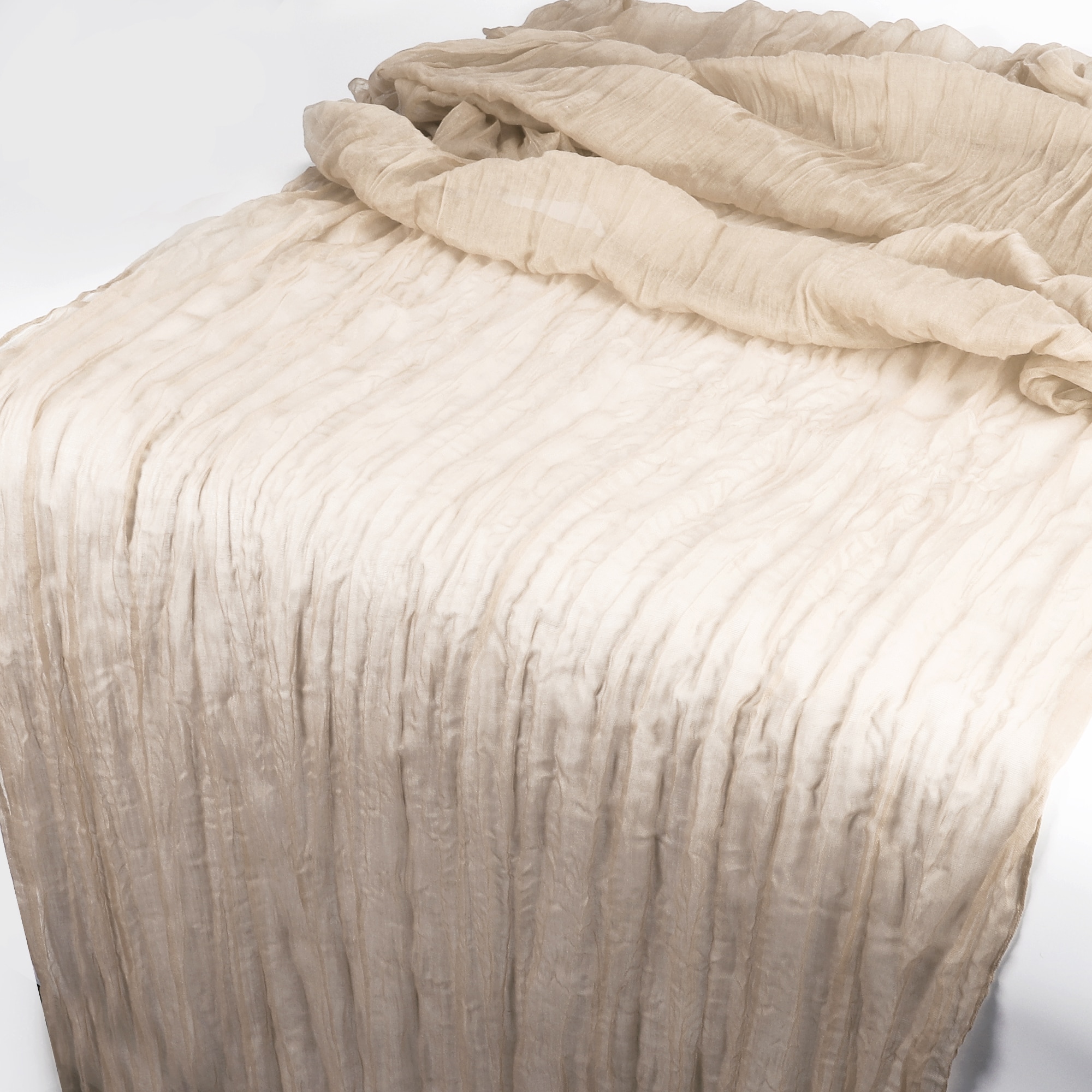 Unique Bargains Cheesecloth Table Runner Bohemia Rustic Cheese Cloth Table Runner for Baby Shower Decoration Wedding Easter 118.11 Inch l x 35.43 Inch W Beige