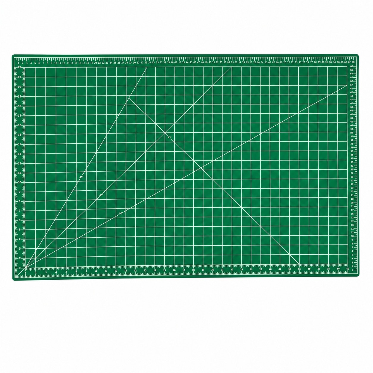 Aoibox  Green 35 x 23 In Double Sided Self Healing Cutting Mat A1 Size with Inch Grids and Angle Lines for Sewing