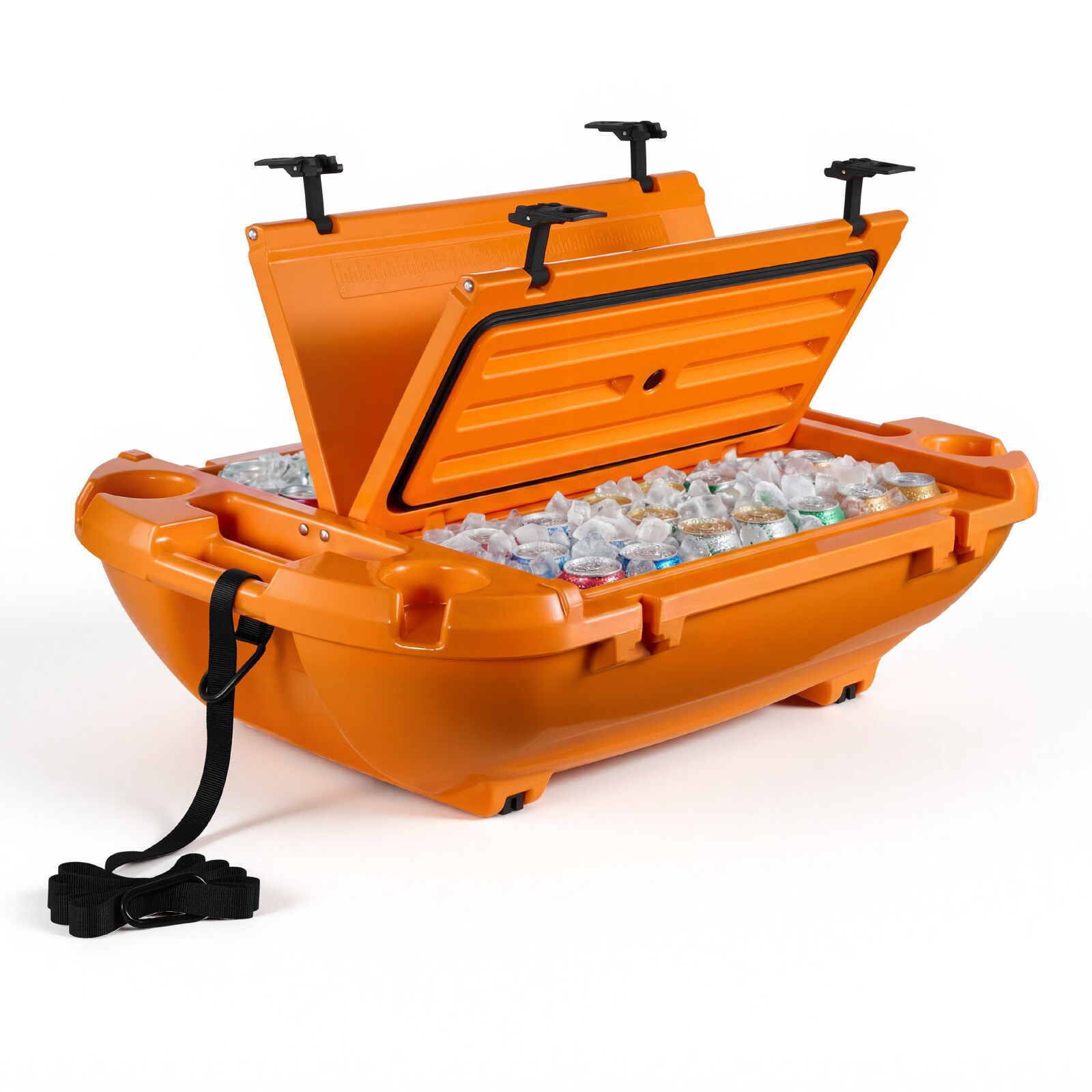 VEVOR Floating Cooler 40 QT Floating Ice Chest with Dry Storage and Tow ...
